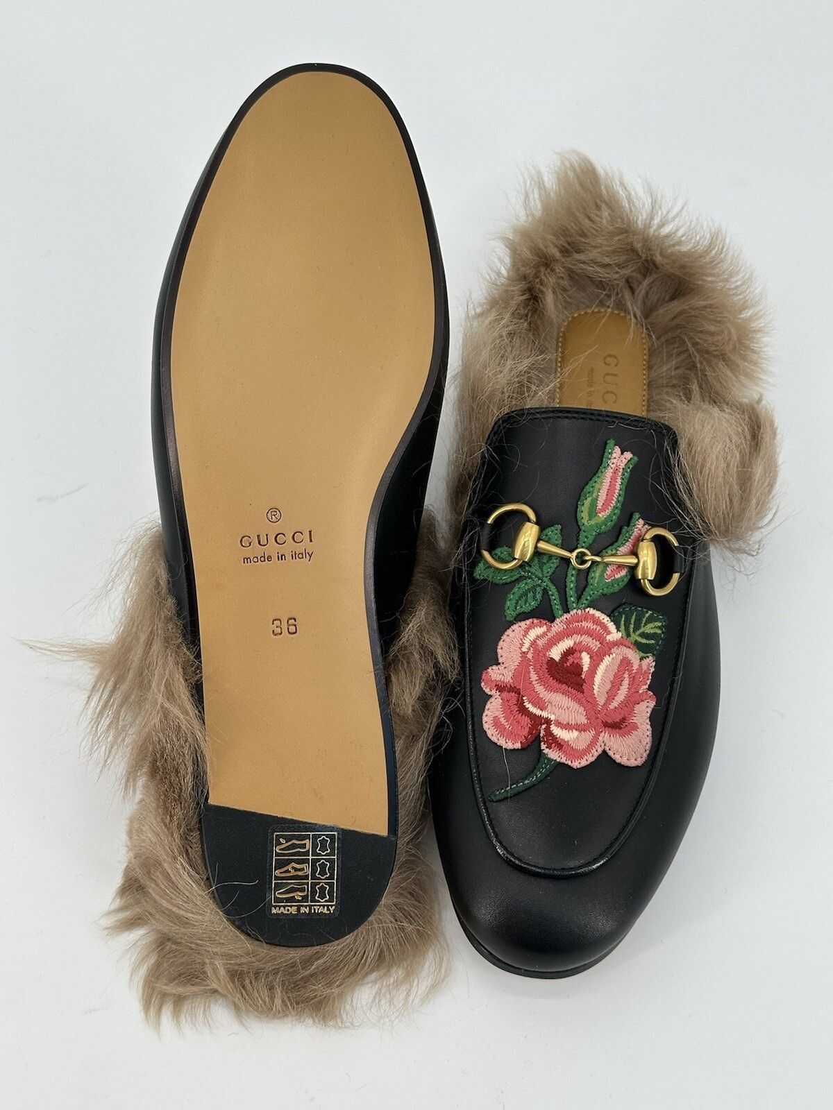 Gucci Size-IT-36/US-6 New Gucci Princetown Mules Woman's Size US 6 / IT 36 - 8 Thumbnail