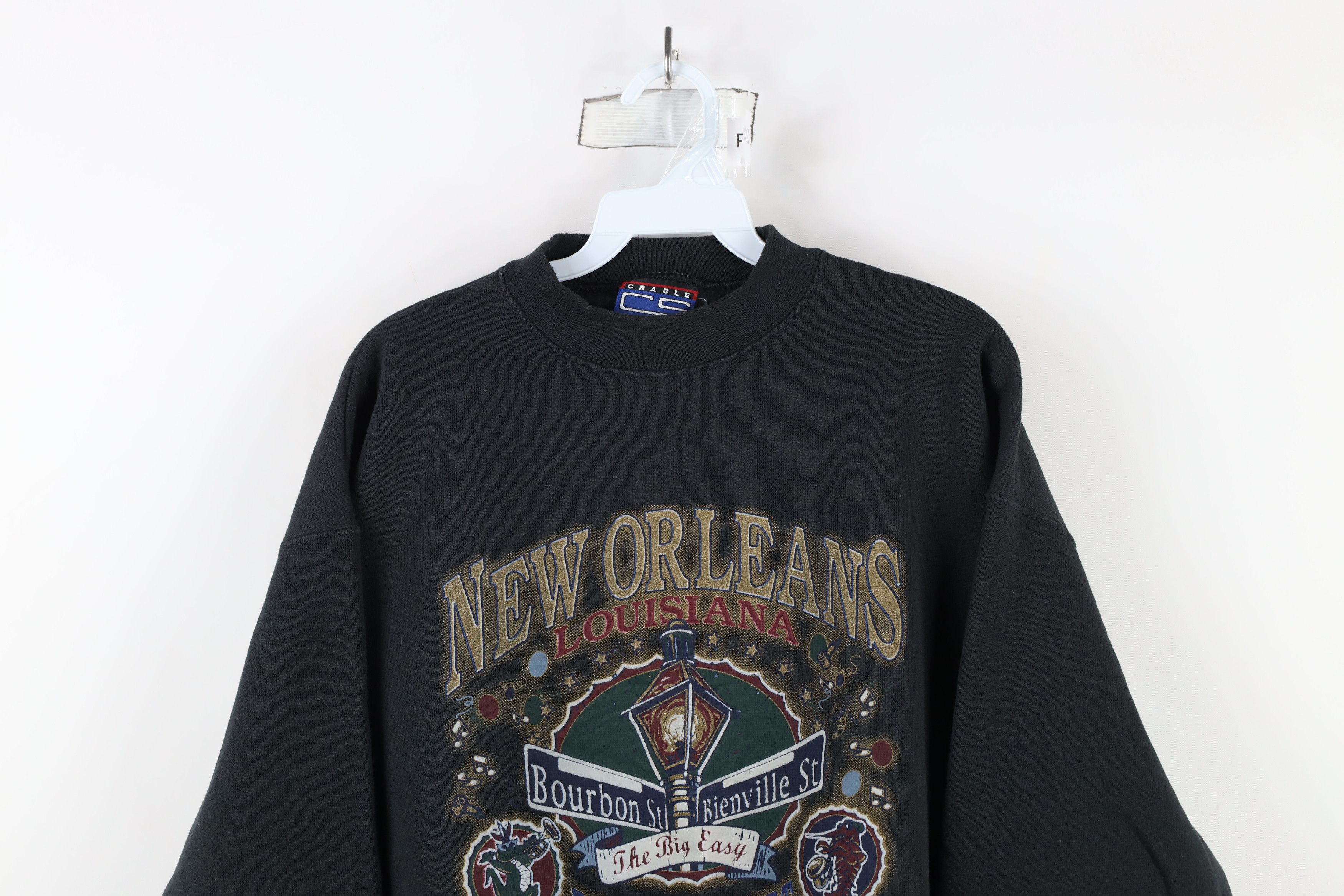 Vintage Vintage 90s Out New Orleans Bourbon Street Sweatshirt USA Size US L / EU 52-54 / 3 - 2 Thumbnail