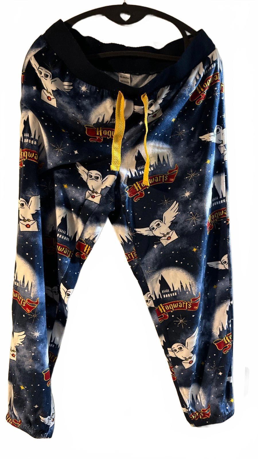 Designer Harry Potter Owl Print Pajama Pantsr - Size M Size ONE SIZE - 1 Thumbnail