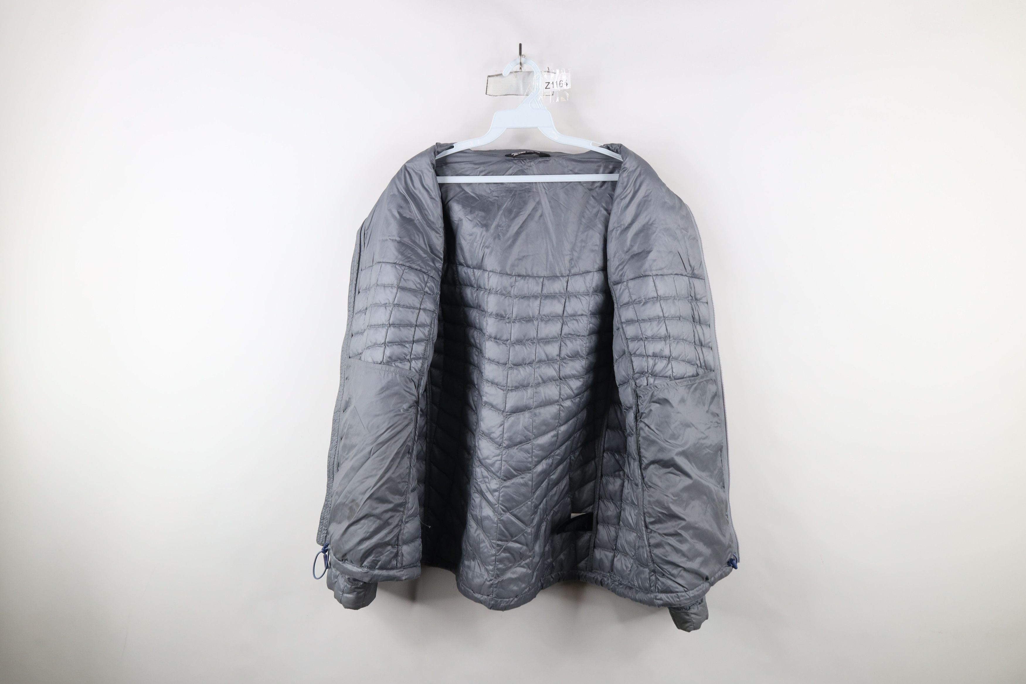 The North Face × Vintage The North Face Thermoball Eco Full Zip Puffer Jacket Gray Size XL / US 12-14 / IT 48-50 - 9 Thumbnail