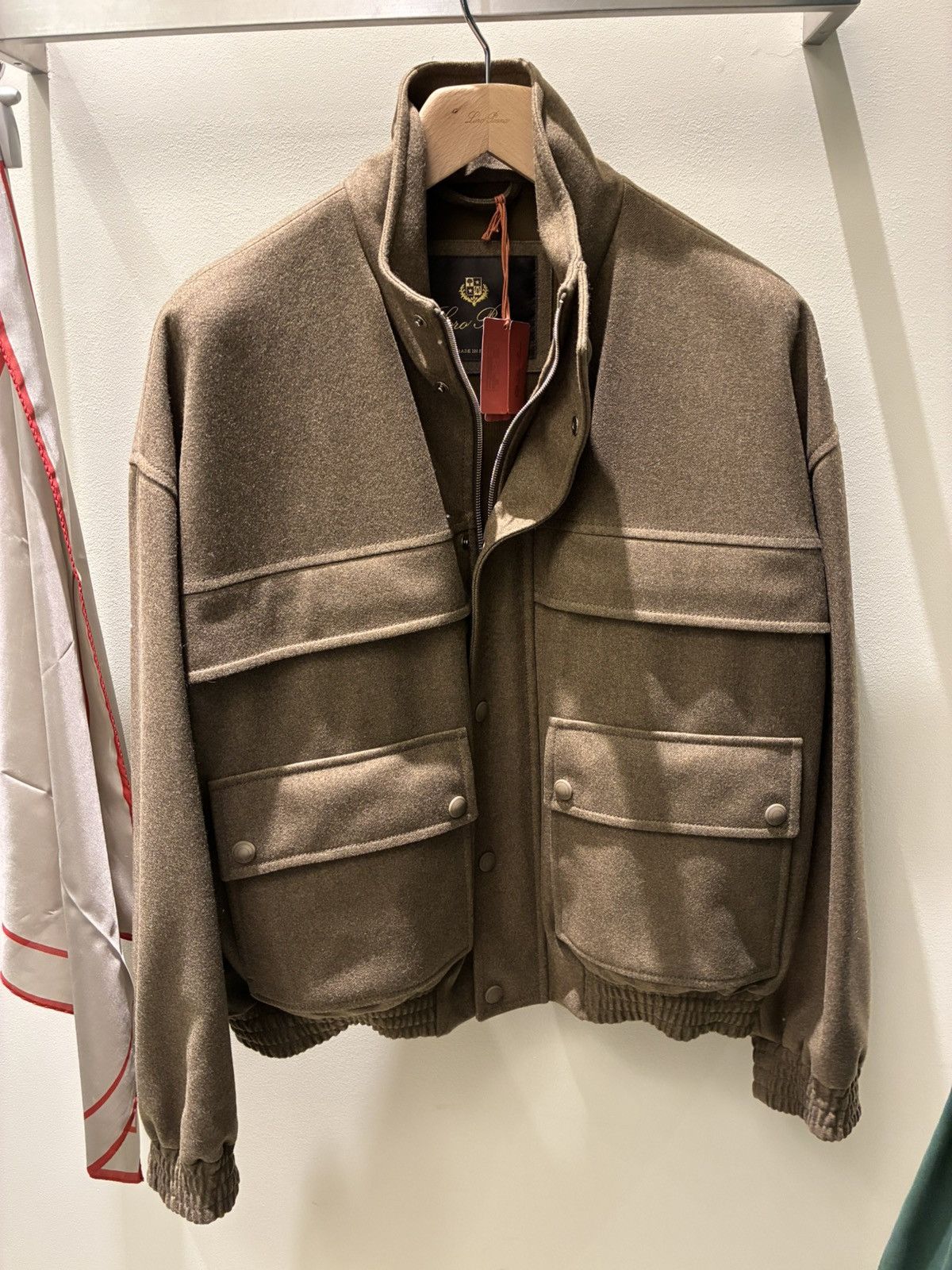 Loro Piana Loro Piana Cashmere Layer Bomber Jacket Size US XL / EU 56 / 4 - 1 Thumbnail