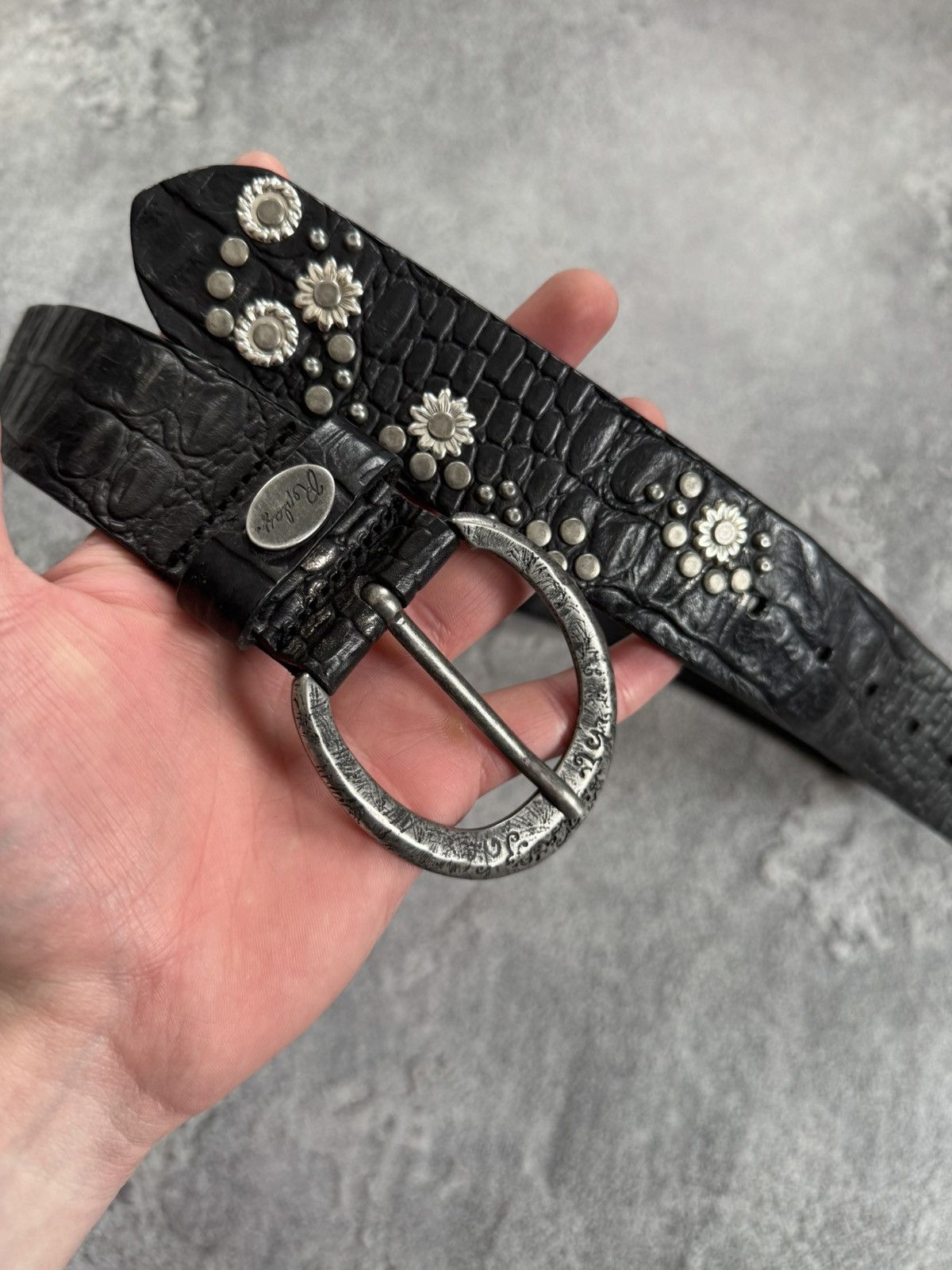 Replay Replay Avantgarde leather belt biker punk gothic L.G.B. Y2K Size ONE SIZE - 5 Thumbnail