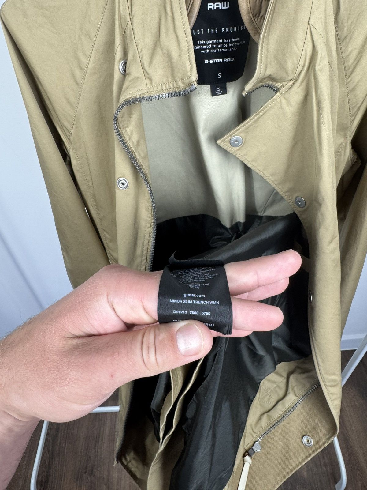 G-Star G-Star RAW Minor Slim Trench Women Beige Coat Jacket Size S Size S / US 4 / IT 40 - 10 Thumbnail