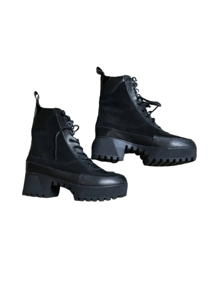 Louis Vuitton Luxury Louis Vuitton Black Platform Boots Size US 8 / IT 38 - 1 Thumbnail
