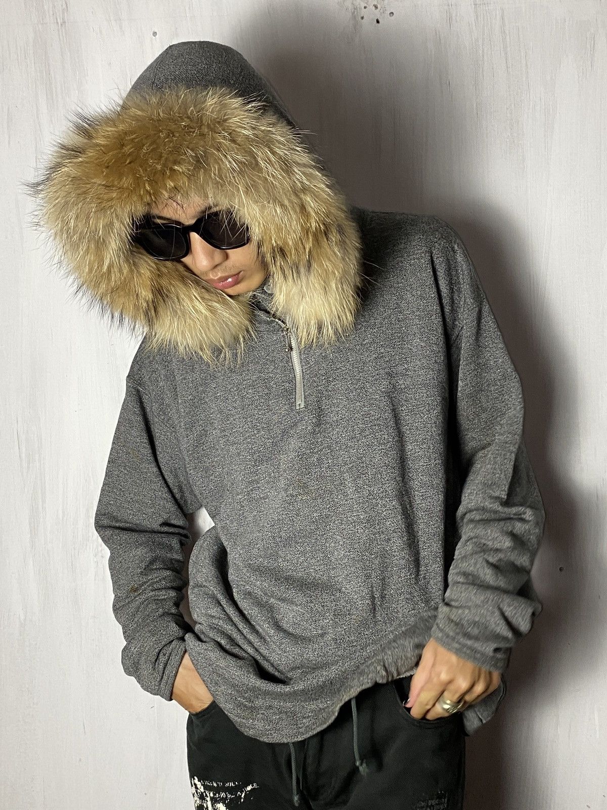 Le Grande Bleu (L.G.B.) Tete homme Fur hoodie Size US L / EU 52-54 / 3 - 14 Thumbnail