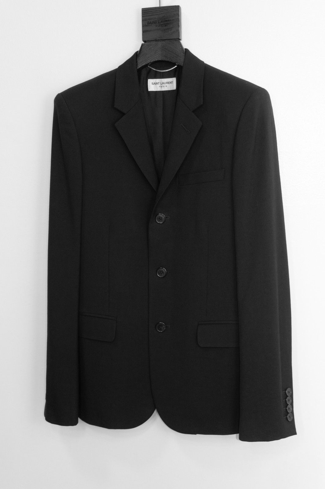 Hedi Slimane × Saint Laurent Paris FW13 Hedi 3 Button Wool Blazer Jacket 42 XS Size US XS / EU 42 / 0 - 7 Thumbnail