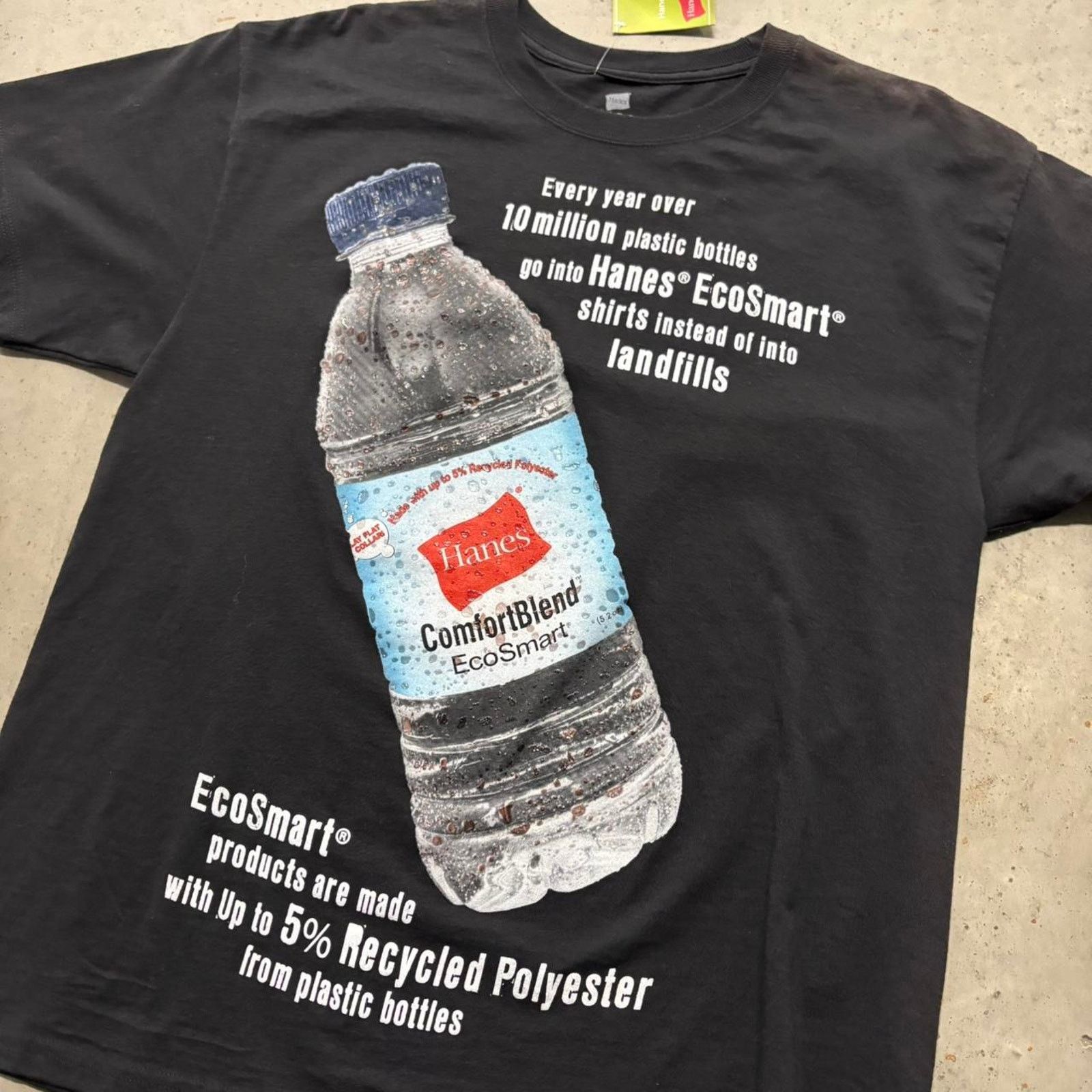 Hanes × Vintage Crazy NWT Vintage Y2K Hanes EcoSmart Water Bottle T Shirt Size US L / EU 52-54 / 3 - 3 Thumbnail