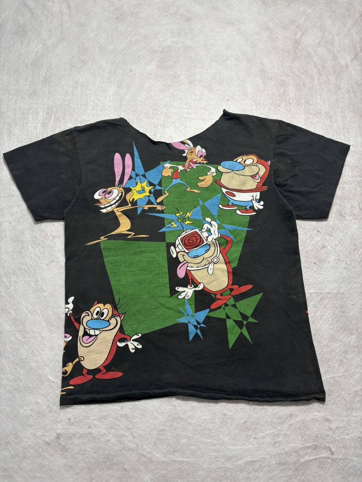 Nickelodeon Vintage Distressed The Ren & Stimpy Show Nickelodeon Tshir Size US L / EU 52-54 / 3 - 2 Thumbnail