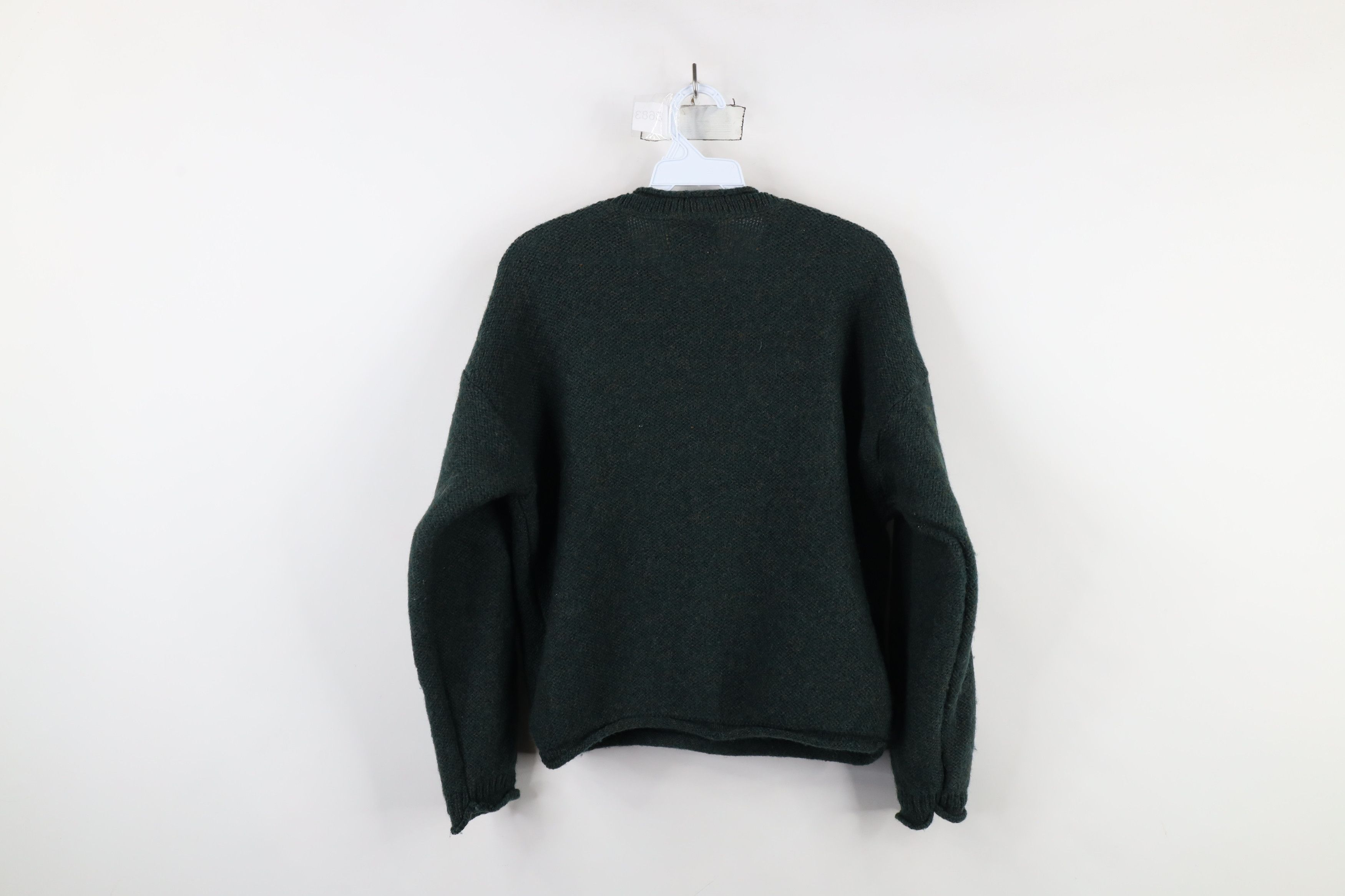 Vintage × Woolrich Woolen Mills Vintage 90s Woolrich Blend Marled Knit Sweater Green USA Size S / US 4 / IT 40 - 6 Thumbnail