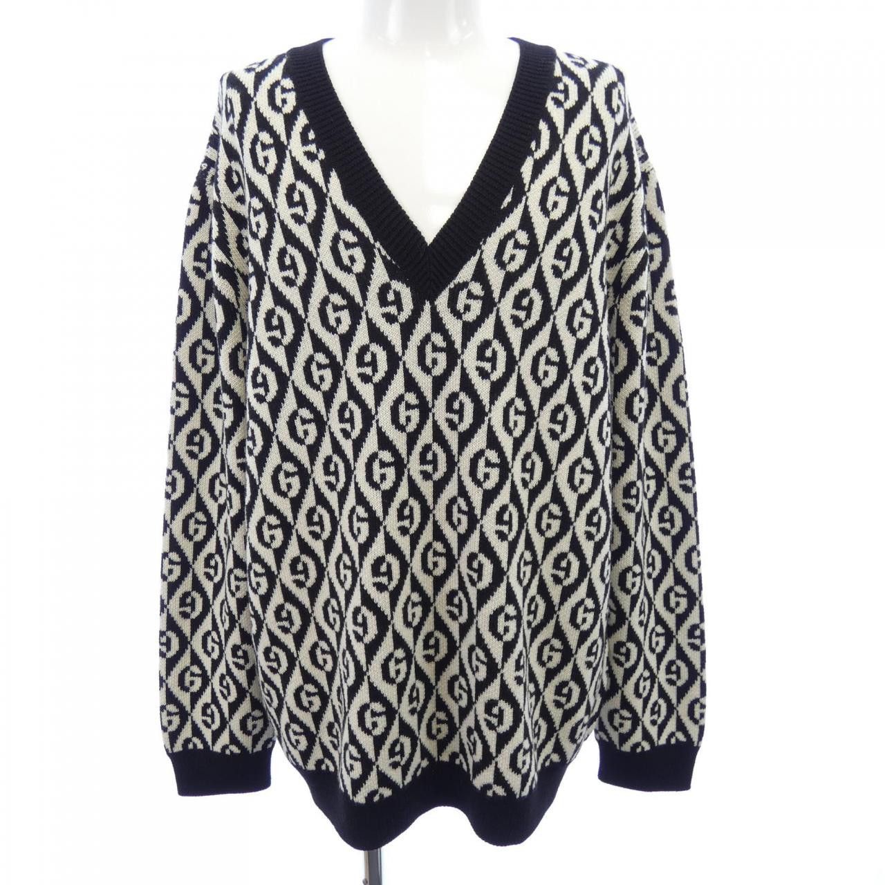 Gucci Gucci Gucci Knit Sweater Cotton Tops 595512-XKA0Y DUTY FREE for USA Size ONE SIZE - 1 Thumbnail