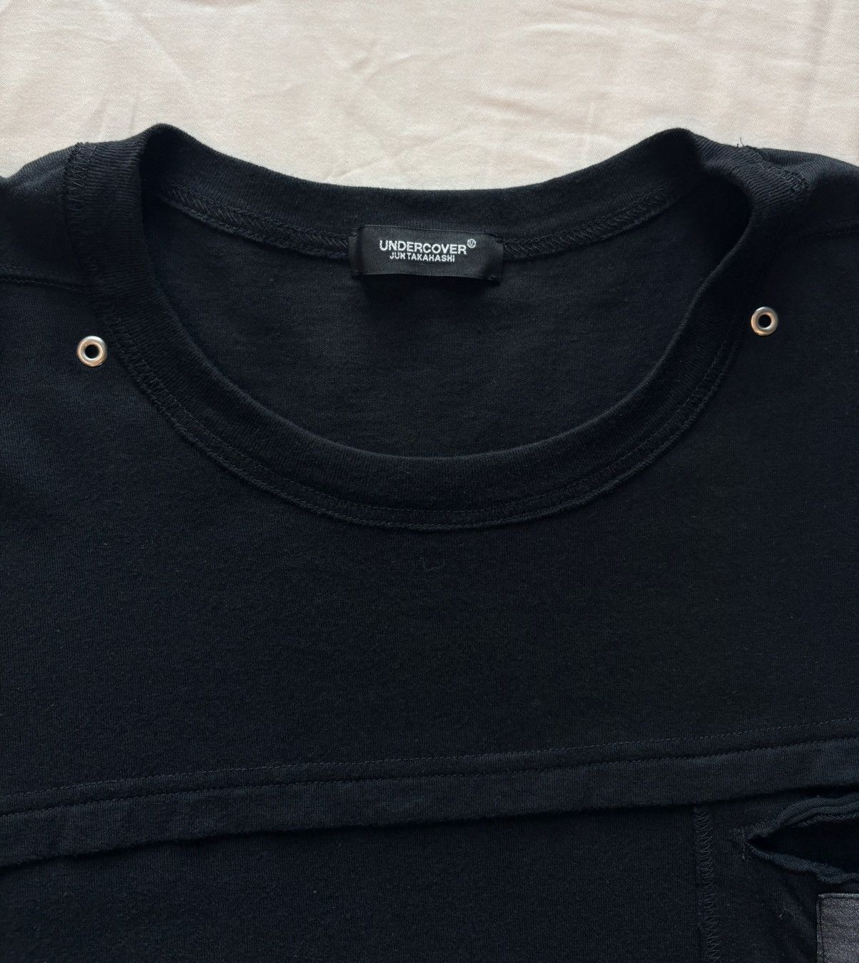 Undercover Black Beaded Pocket Tshirt Size US L / EU 52-54 / 3 - 5 Thumbnail