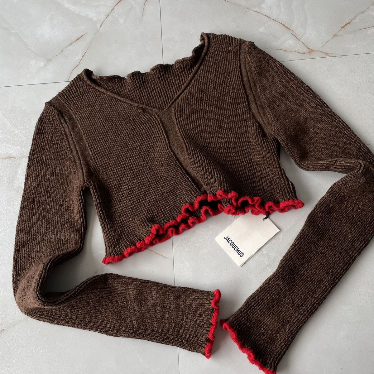 Jacquemus LA MAILLE SANTON CROP JACQUEMUS Size XS / US 0-2 / IT 36-38 - 1 Thumbnail