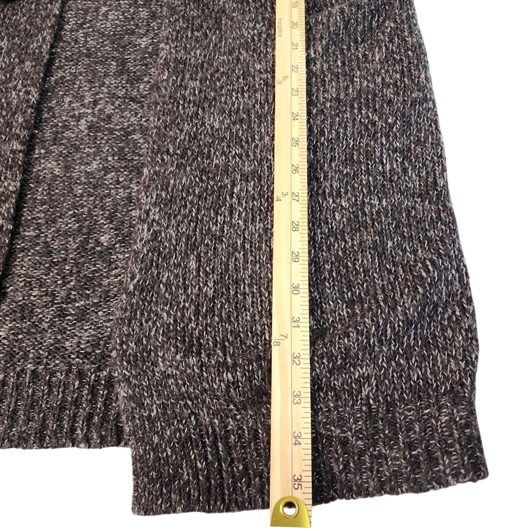 H&M H&M Knit Cardigan Long Sleeve Open Front Pockets Charcoal Gray Womens S Size S / US 4 / IT 40 - 3 Thumbnail