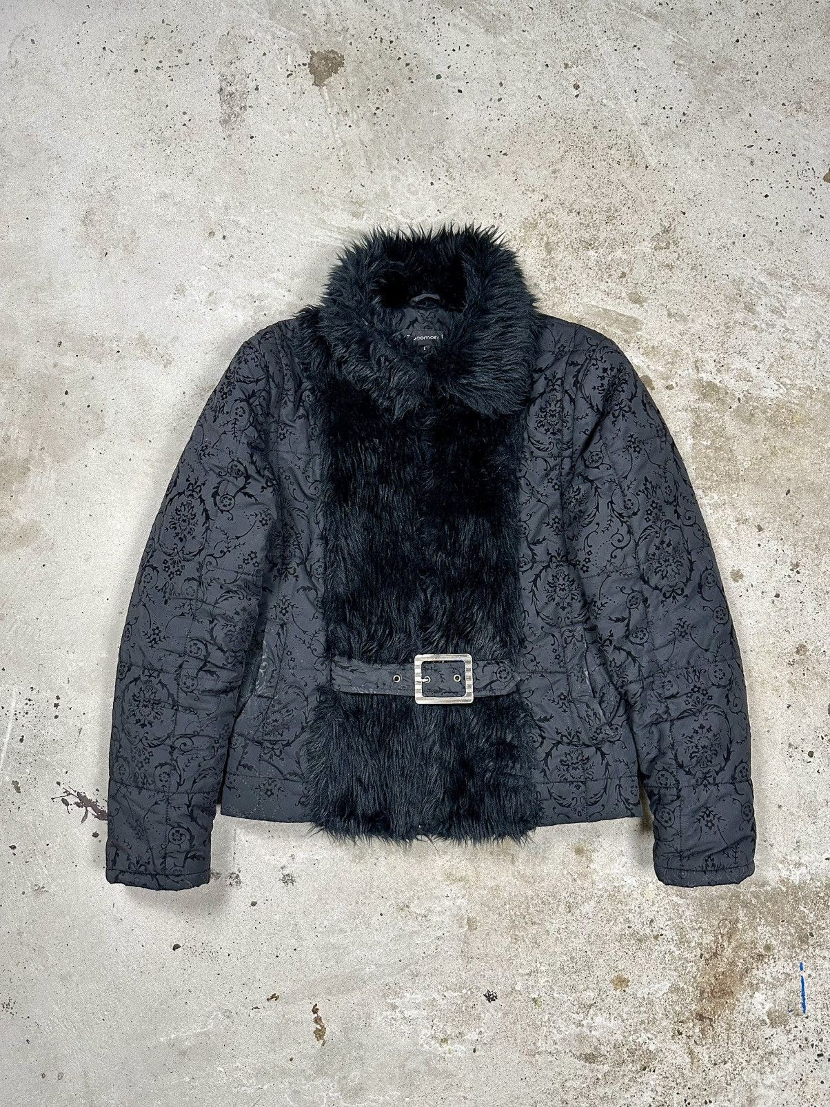 If Six Was Nine × Japanese Brand × Le Grande Bleu (L.G.B.) Vintage Y2K Faux Fur Collar Black Japanese Style Jacket Size US S / EU 44-46 / 1 - 1 Thumbnail