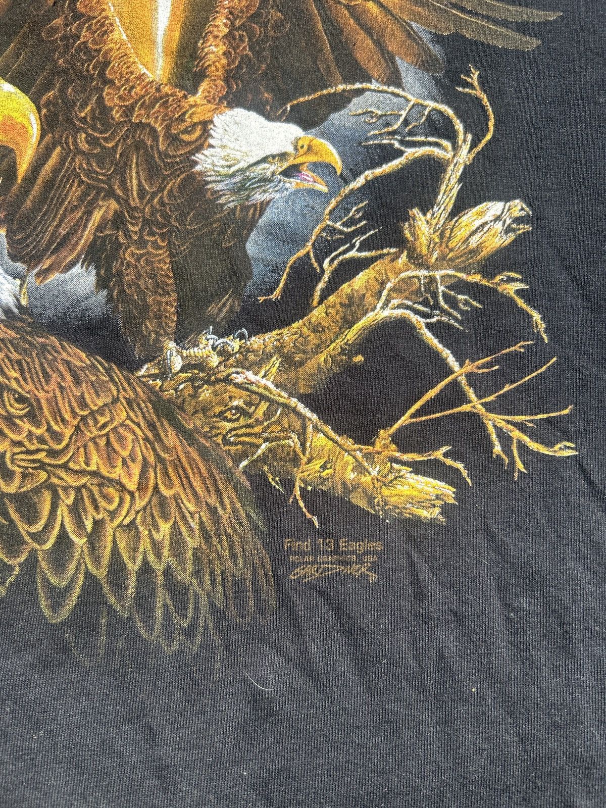 Vintage Vintage 90s Bald Eagle “Find 13 Eagles” T-Shirt Size US XL / EU 56 / 4 - 3 Thumbnail