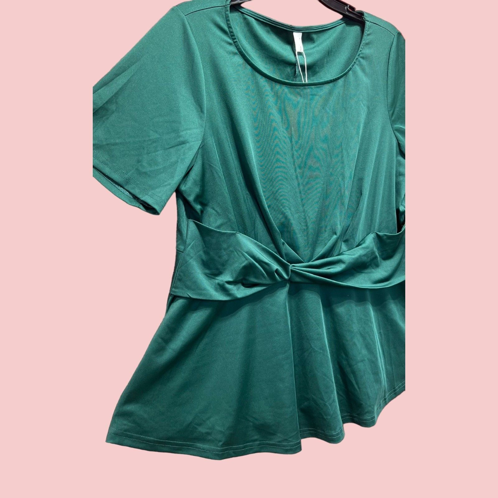 Other Agne Orinda - Women's Twisted Knot Waist Short Sleeves Summe Size XL / US 12-14 / IT 48-50 - 17 Thumbnail
