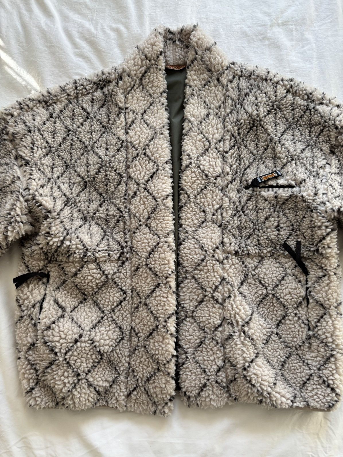 Kapital Kapital Do-Gi Sashiko Boa Fleece Kesa Jacket Size US XL / EU 56 / 4 - 7 Thumbnail