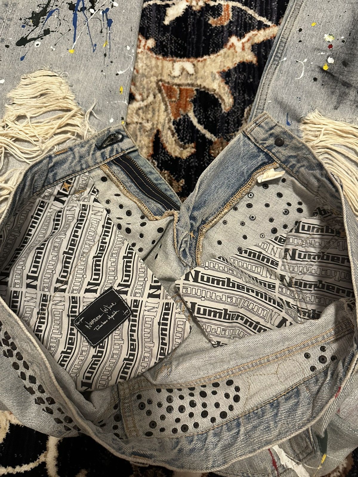 Number (N)ine Studded painter denim Size US 33 - 7 Thumbnail