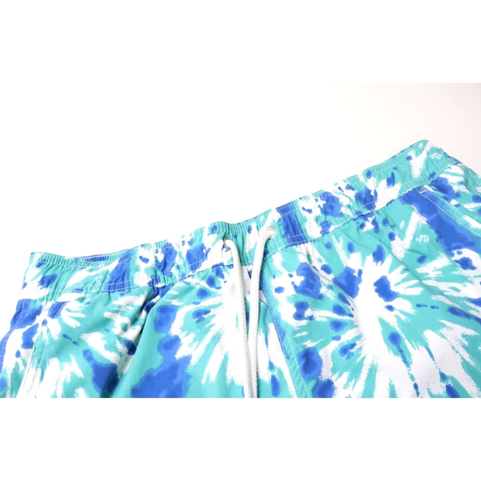 J.Crew J.CREW Original Swimwear Shorts Men's MEDIUM Drawstring Lined Tie-Dye Blue Pattern Slim Pockets 6in Inseam Tie-Dye Size US 31 - 4 Thumbnail