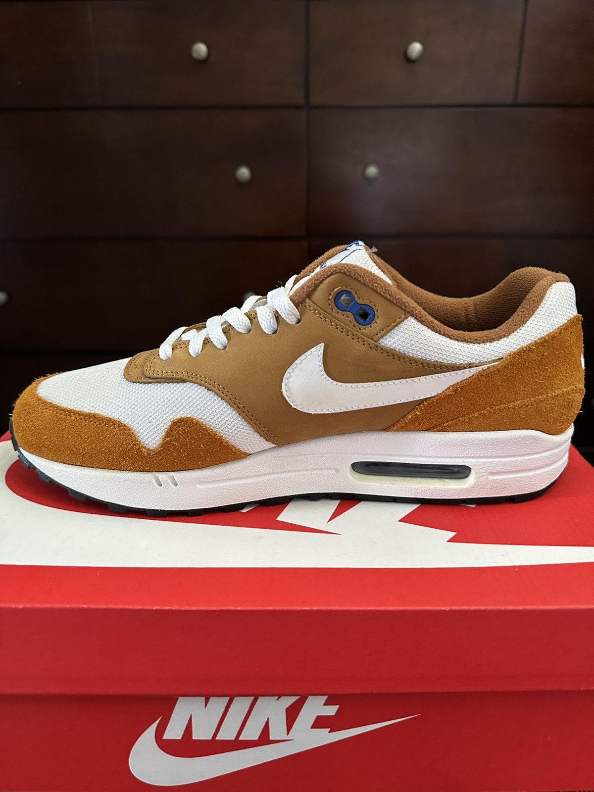 Nike Nike Air Max 1 Premium Retro Brown Curry Dark Curry Size US 10 / EU 43 - 3 Thumbnail
