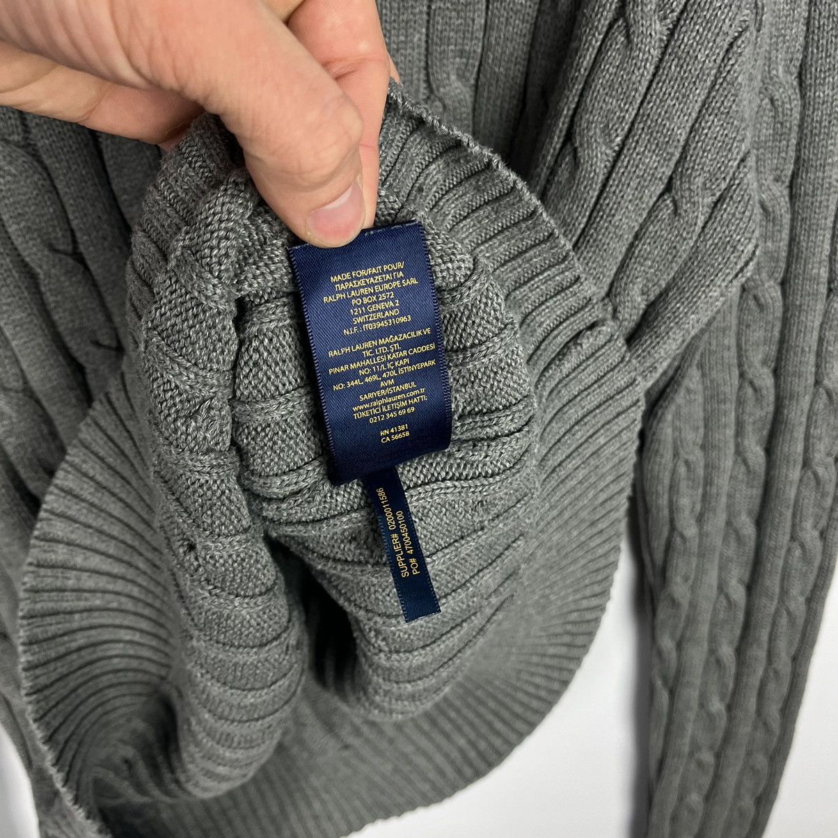 Polo Ralph Lauren Vintage Polo Ralph Lauren Cable Knitted Sweater Logo 90s Size XL / US 12-14 / IT 48-50 - 9 Thumbnail