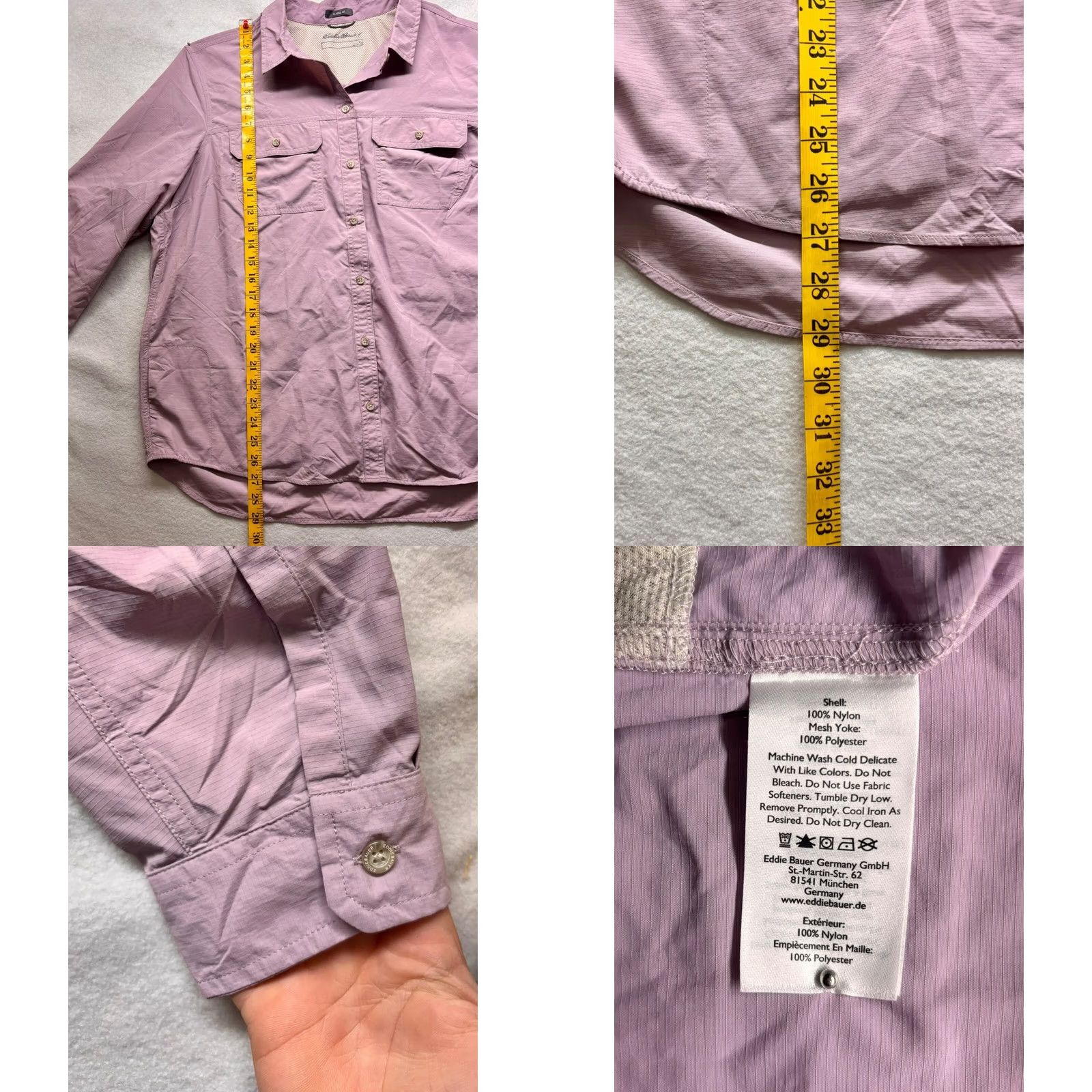 Eddie Bauer Eddie Bauer UPF Guide Long Sleeve Shirt Womens XL Purple Button-Up Long Sleeve Size XL / US 12-14 / IT 48-50 - 8 Thumbnail