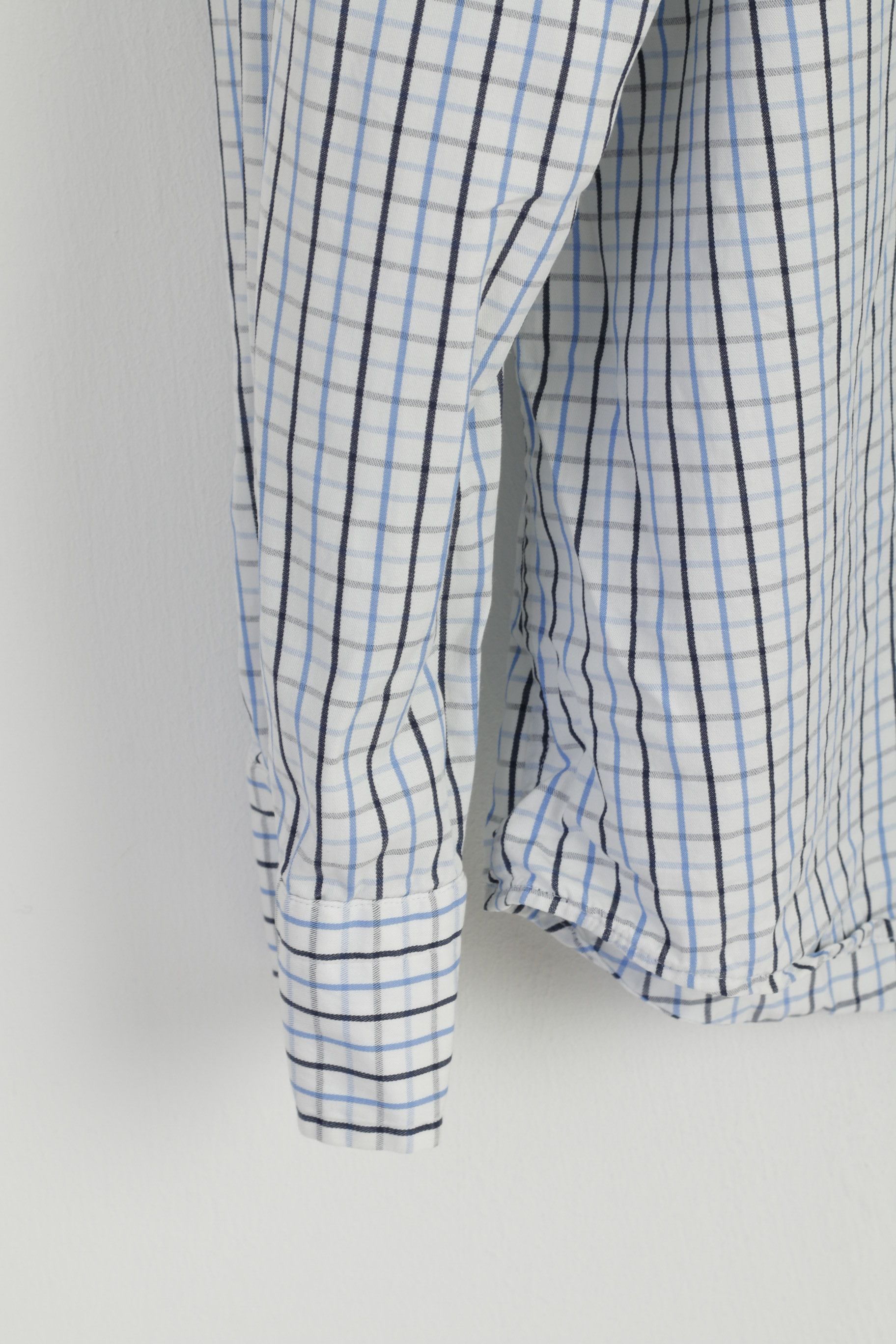 Gant GANT Men M Casual Shirt White Blue Check 8838 Size US M / EU 48-50 / 2 - 3 Thumbnail