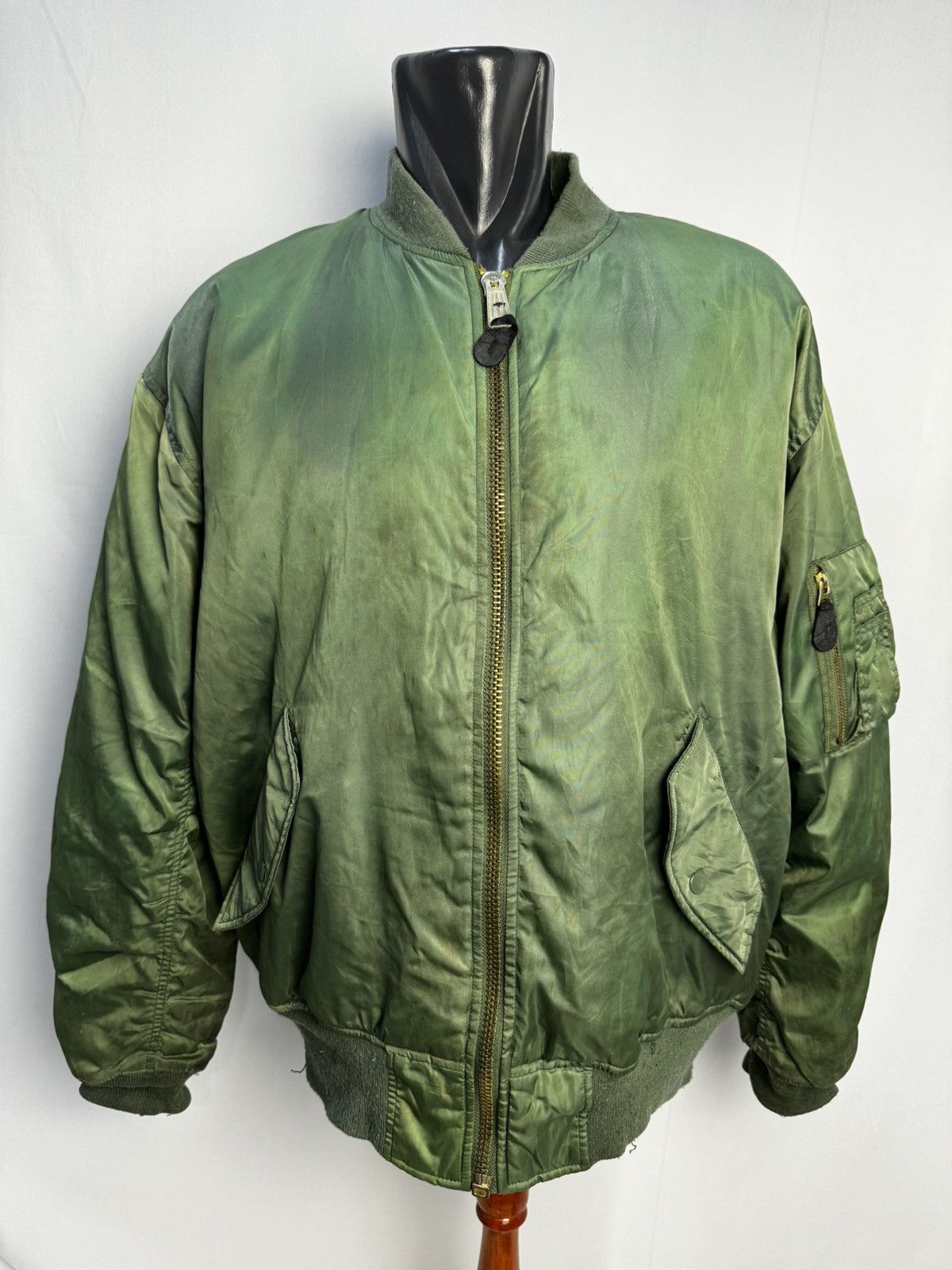 image of Flyers Army Bomber Jacket in Army Green, Men's (Size XL)