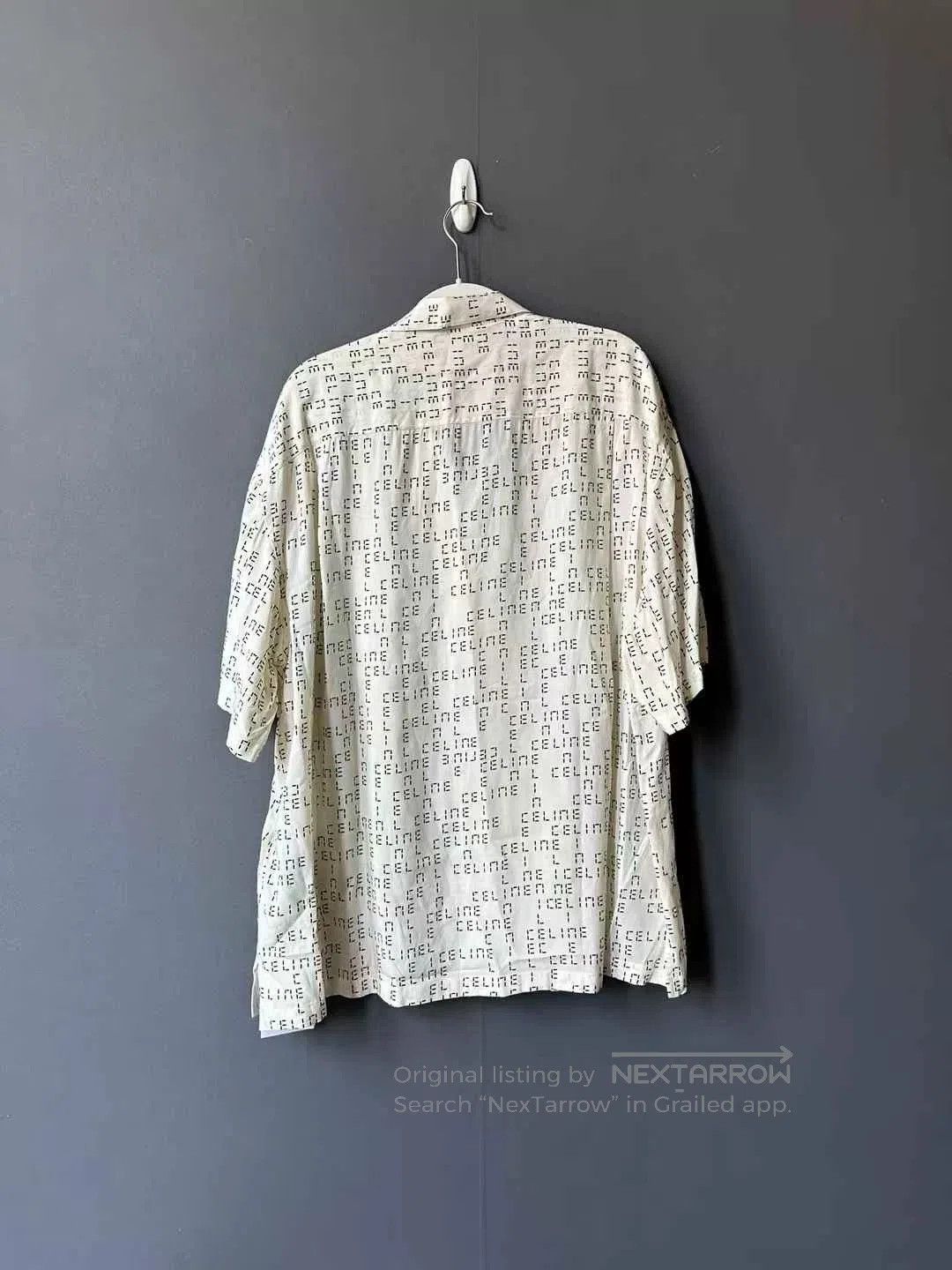 Celine Celine Short Sleeve Text Print Shirt. Size US M / EU 48-50 / 2 - 2 Thumbnail
