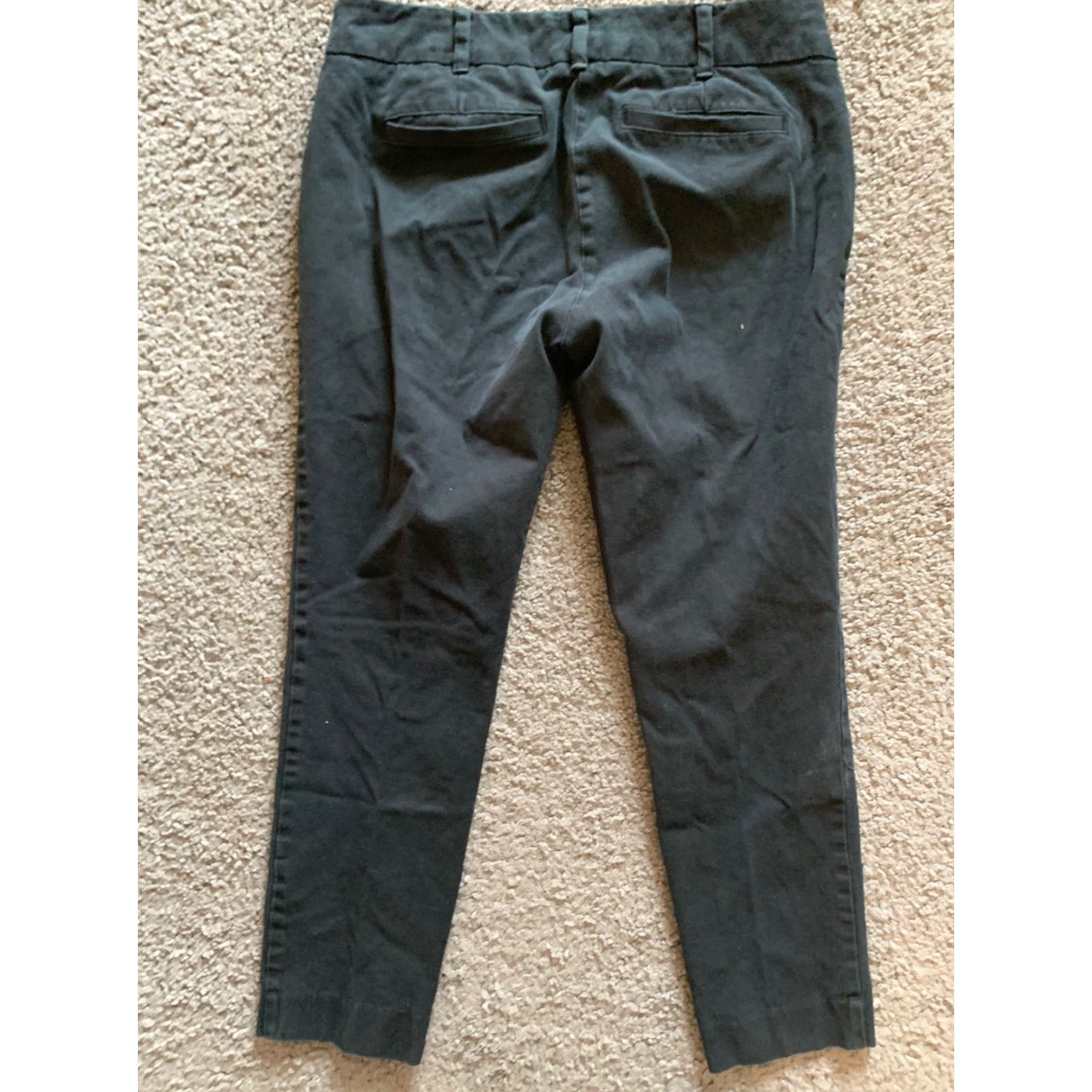 Vintage NEW YORK & COMPANY Women's Pants Size 8 Black Flat Front Ankle Cropped Stretch Workwear Size US 8 / IT 38 - 4 Thumbnail
