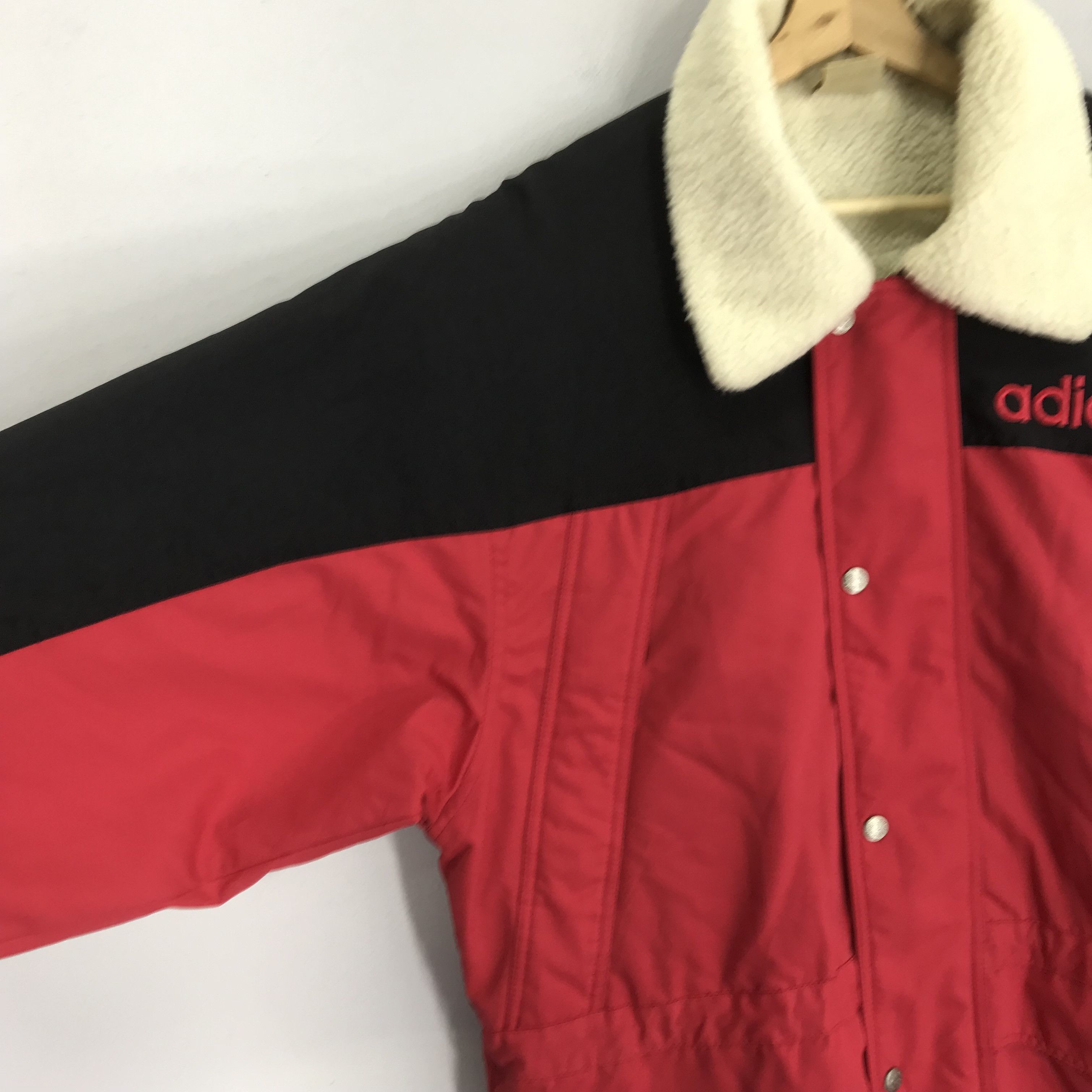 Adidas Vintage 90s Adidas Sherpa Lined Jacket - 126 Size US L / EU 52-54 / 3 - 4 Thumbnail