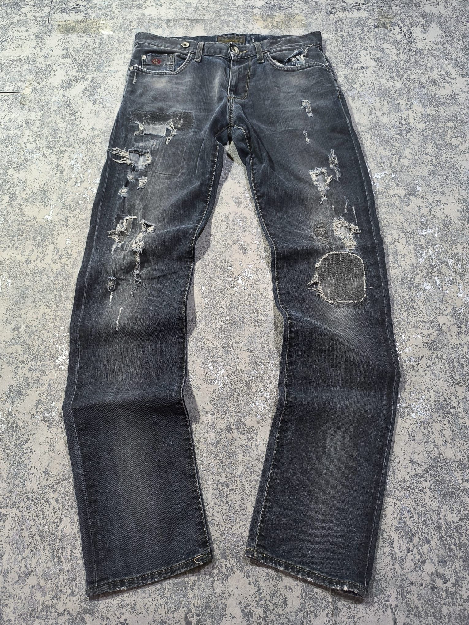 Hysteric Glamour trashed hedi slimane type slimfit destroyed energie jeans Size US 32 / EU 48 - 7 Thumbnail