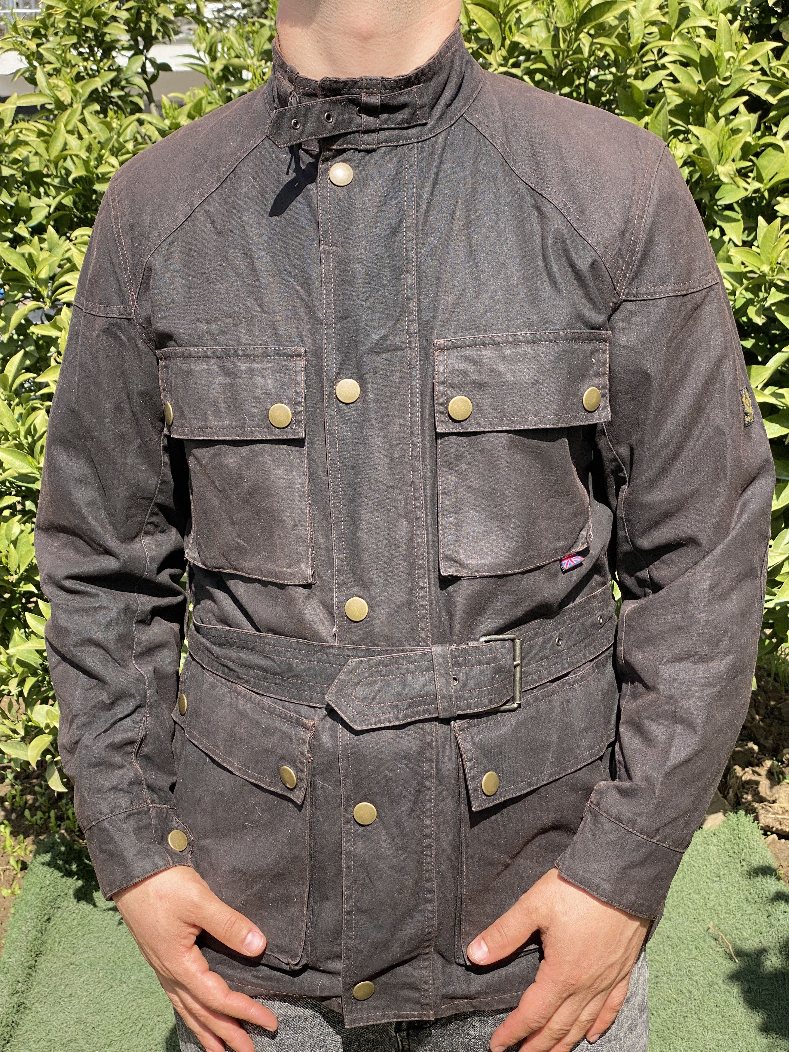 Belstaff Wax Rider Weatherproof Jacket Motorcycle Size M