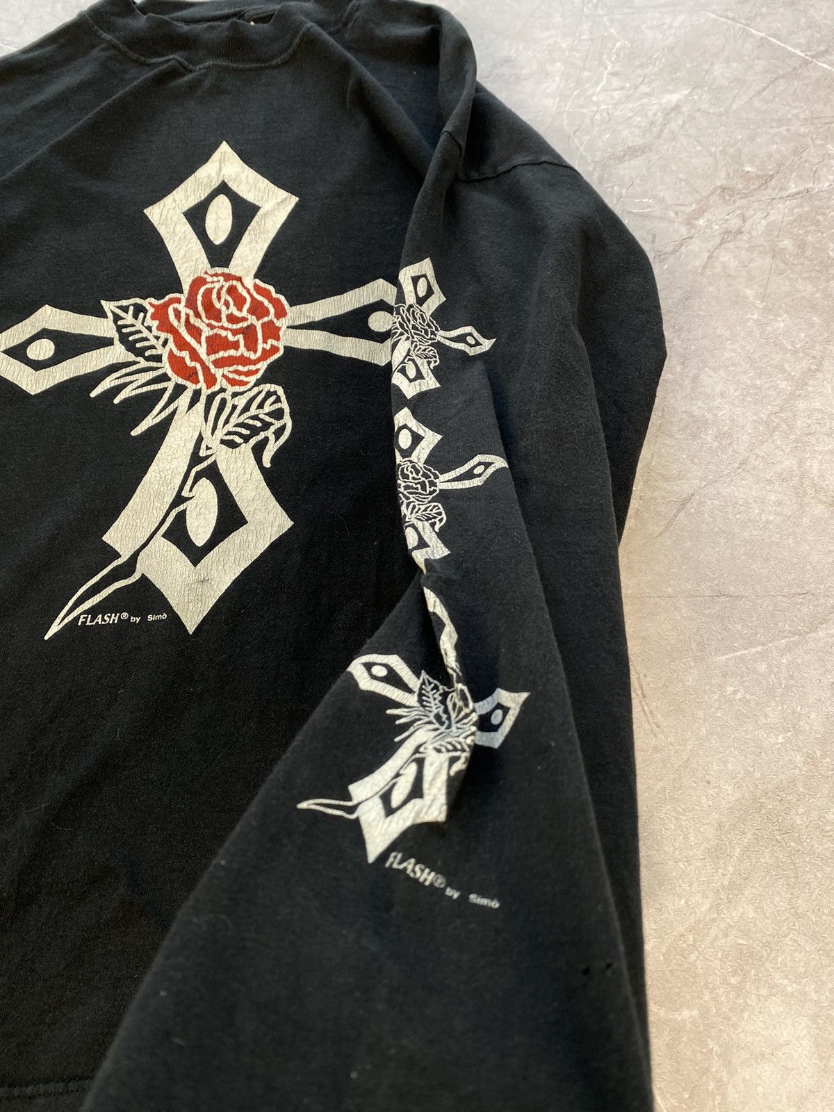 Band Tees × Vintage Vintage Rare FLASH by Simo Band USA Longsleeve Shirt Size US XL / EU 56 / 4 - 9 Thumbnail