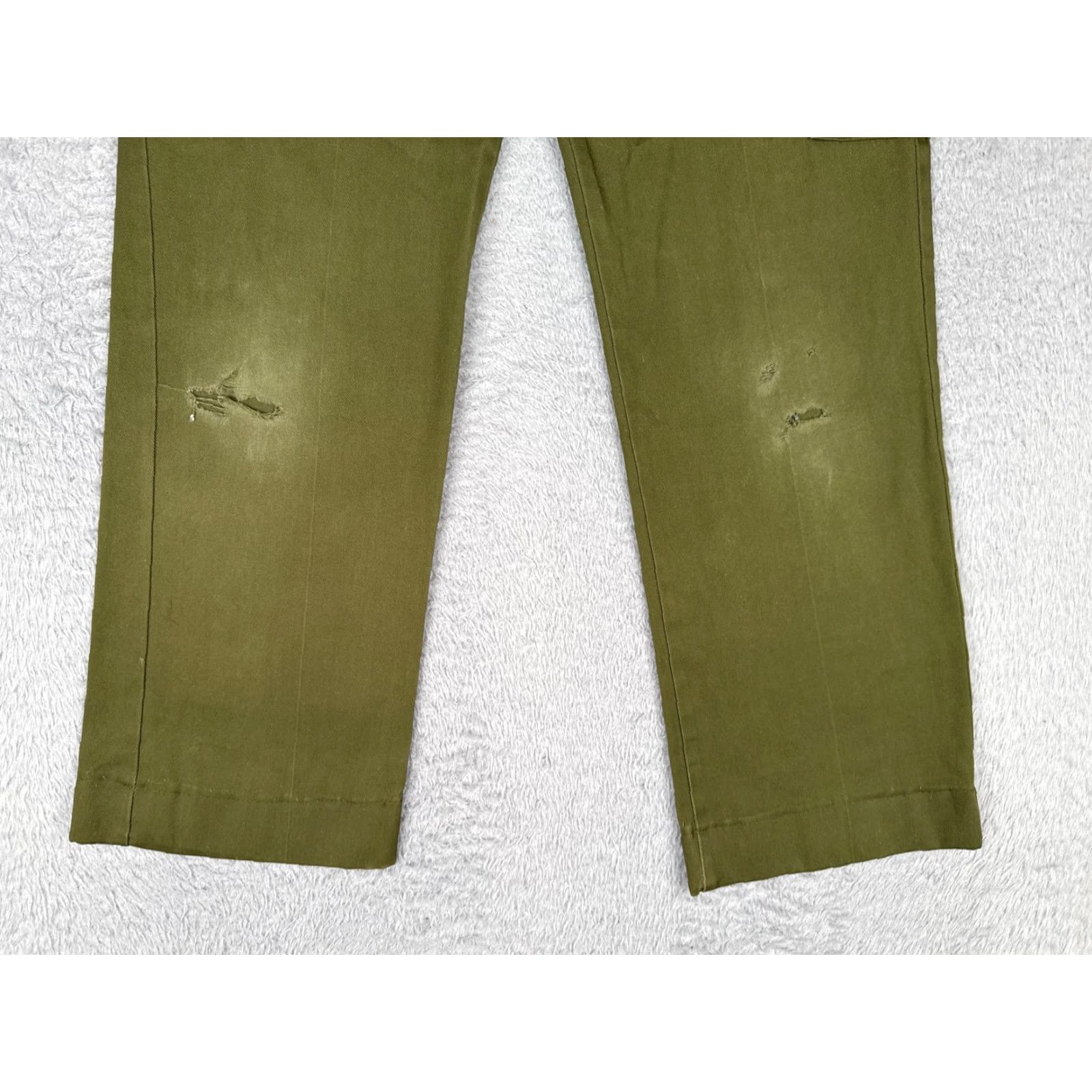 Vintage VINTAGE Boy Scouts Of America Pants Mens 29x28 Green Twill Cargo Pockets Outdoor Campaign Mens Size US 29 - 2 Thumbnail