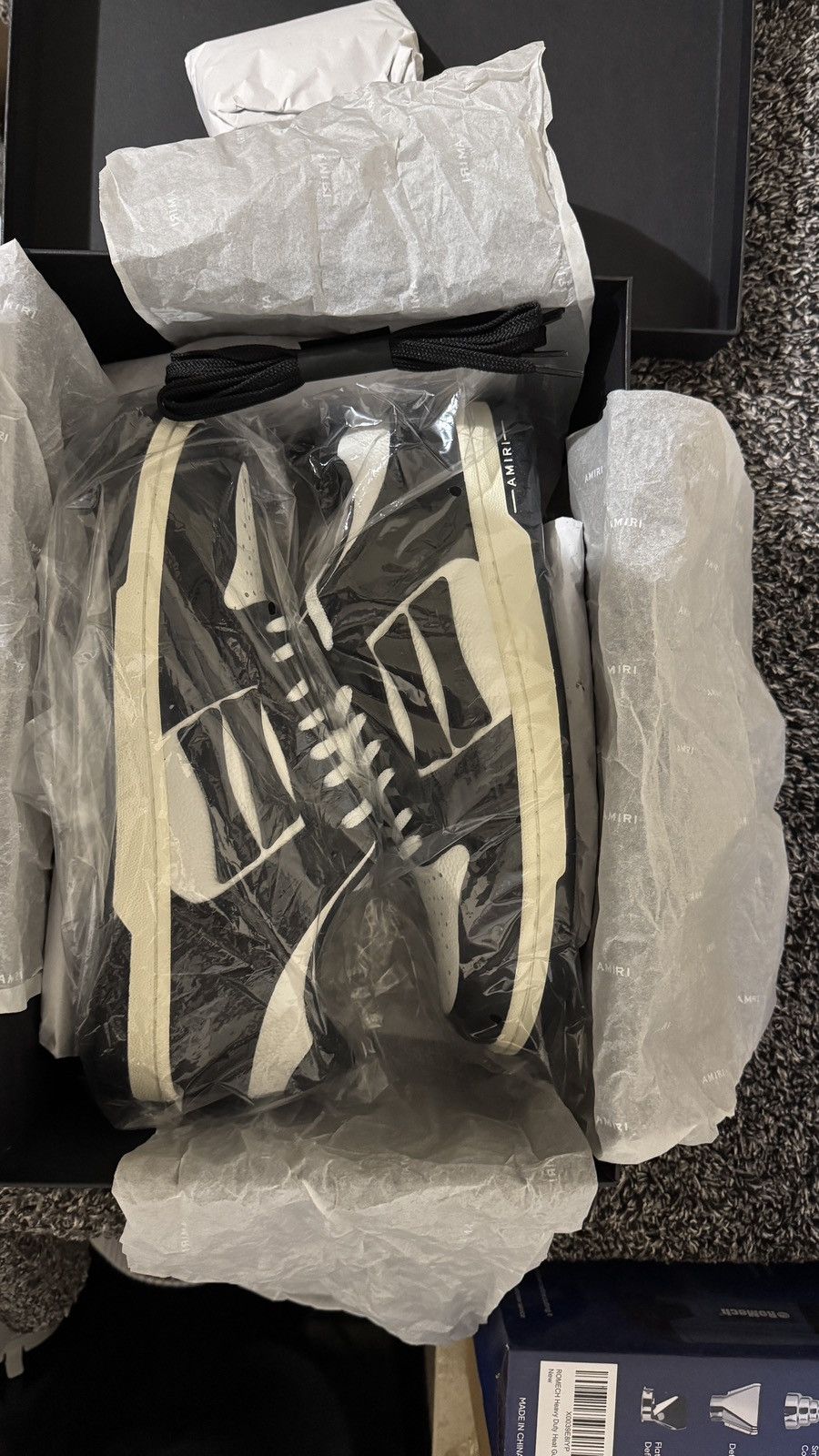 Amiri Amiri Skel Leather Low Top Size US 12.5 / EU 45-46 - 14 Thumbnail