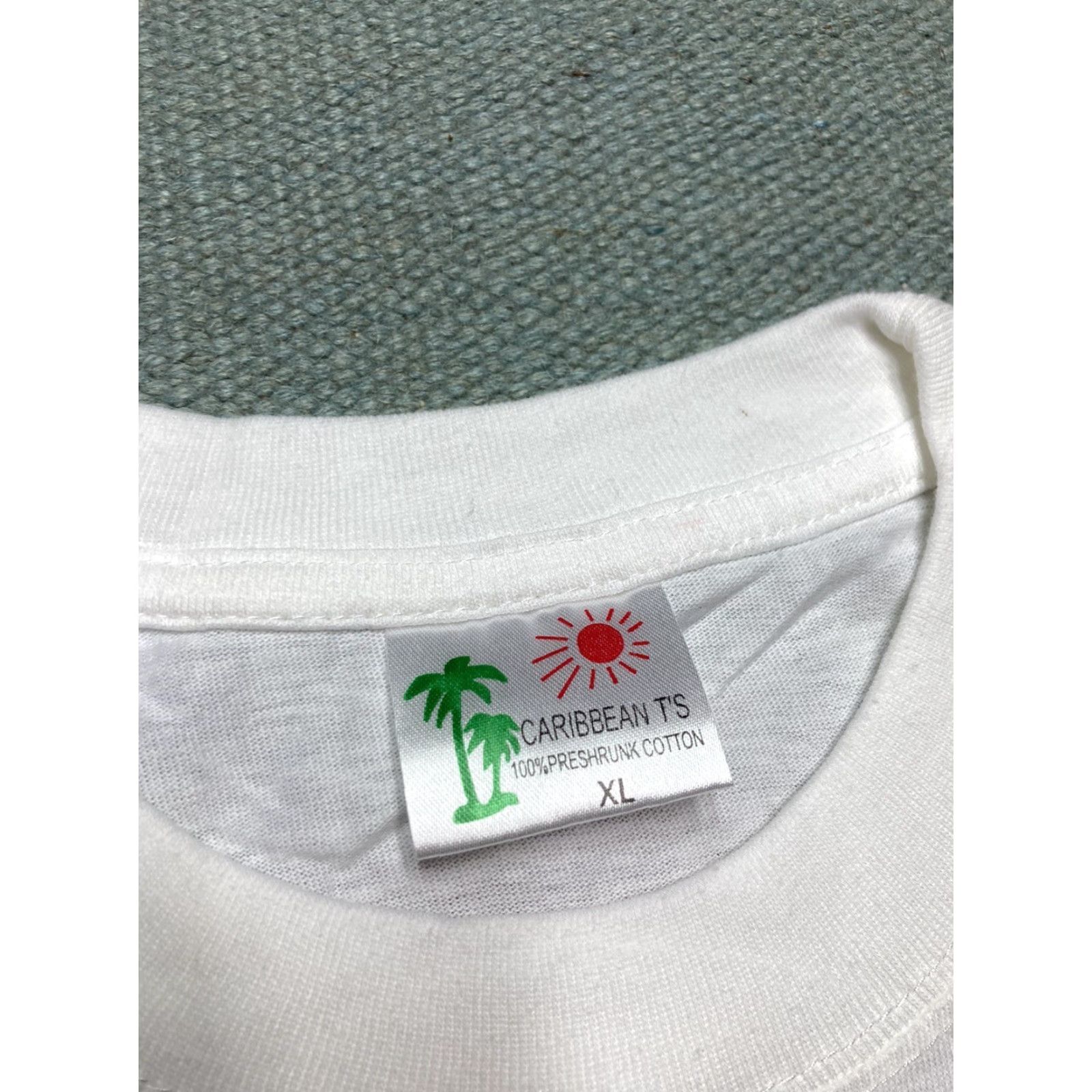 Vintage VINTAGE St Maarten Beach Sailboat Caribbean Palm Trees Ocean XL T-Shirt Men White Vacation Ocean Brand: OCEAN Size US XL / EU 56 / 4 - 5 Thumbnail
