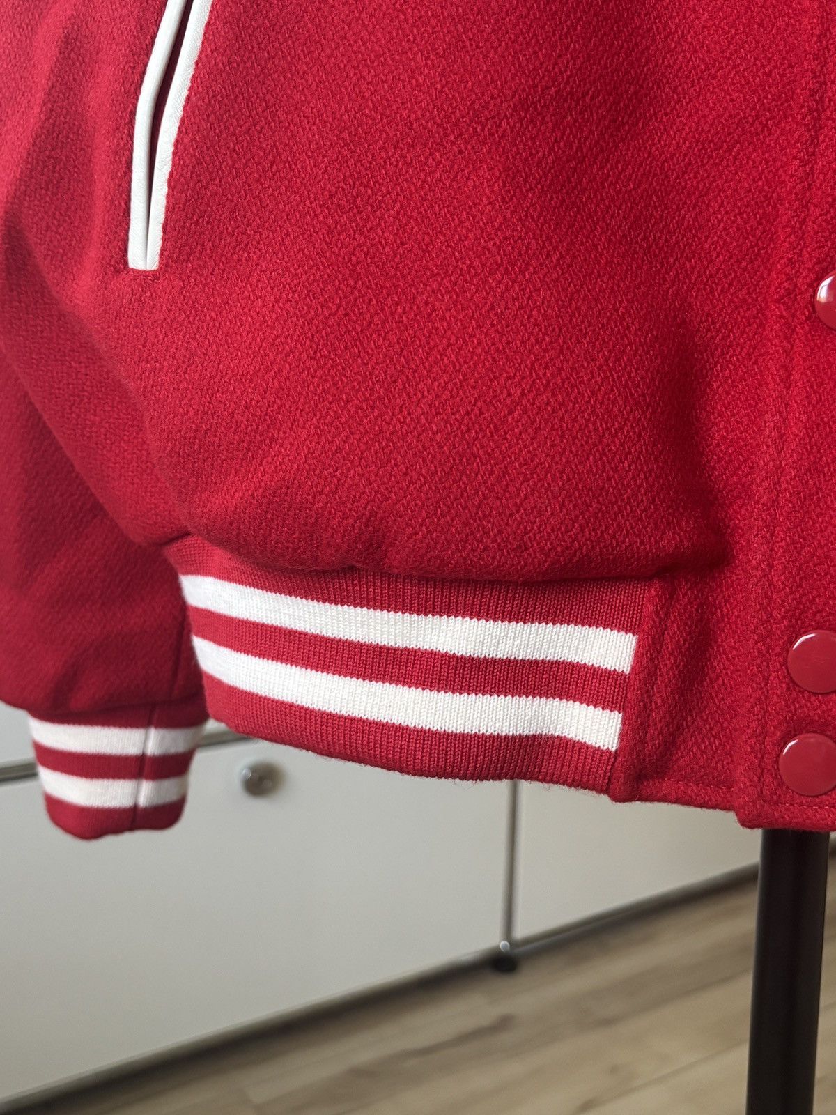Celine | STEAL |CELINE RED LEATHER TEDDY JACKET Size US L / EU 52-54 / 3 - 9 Thumbnail