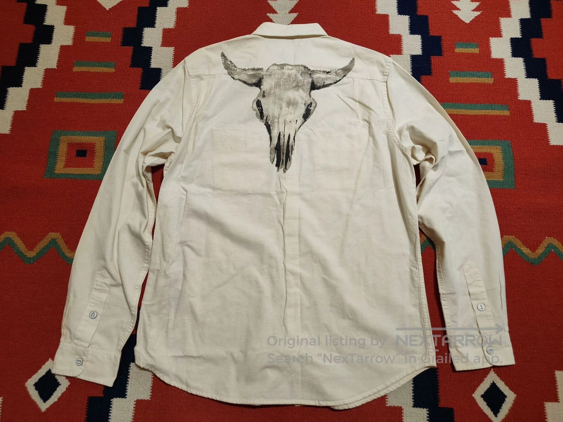 RRL Ralph Lauren Vintage RRL Tribal Patterned Shirt. Size US L / EU 52-54 / 3 - 1 Thumbnail