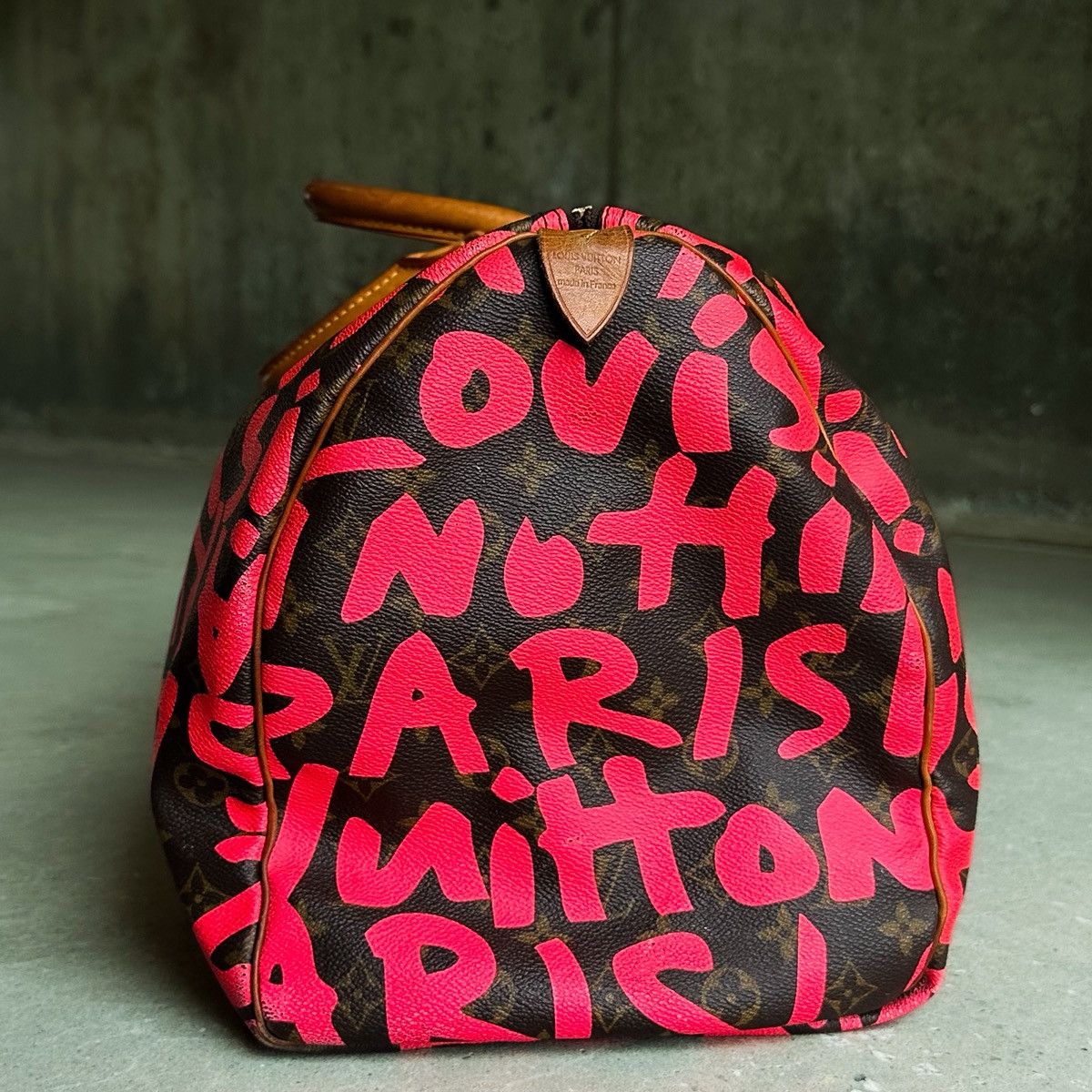 Louis Vuitton × Stephen Sprouse LV Stephen Sprouse Monogram Graffiti Keepall 50 Duffle Bag Size ONE SIZE - 8 Thumbnail