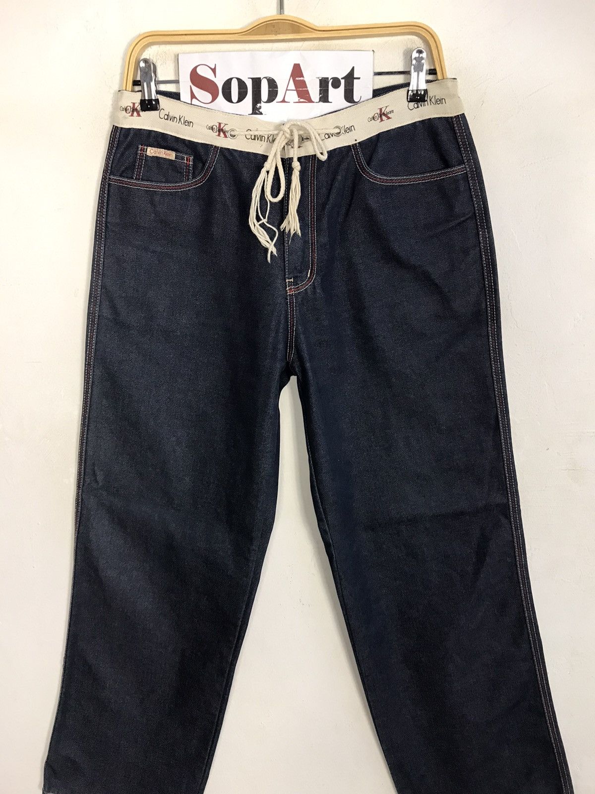 Calvin Klein × Vintage Vintage Calvin Klein Indigo Denim Zipper Size US 30 / EU 46 - 3 Thumbnail