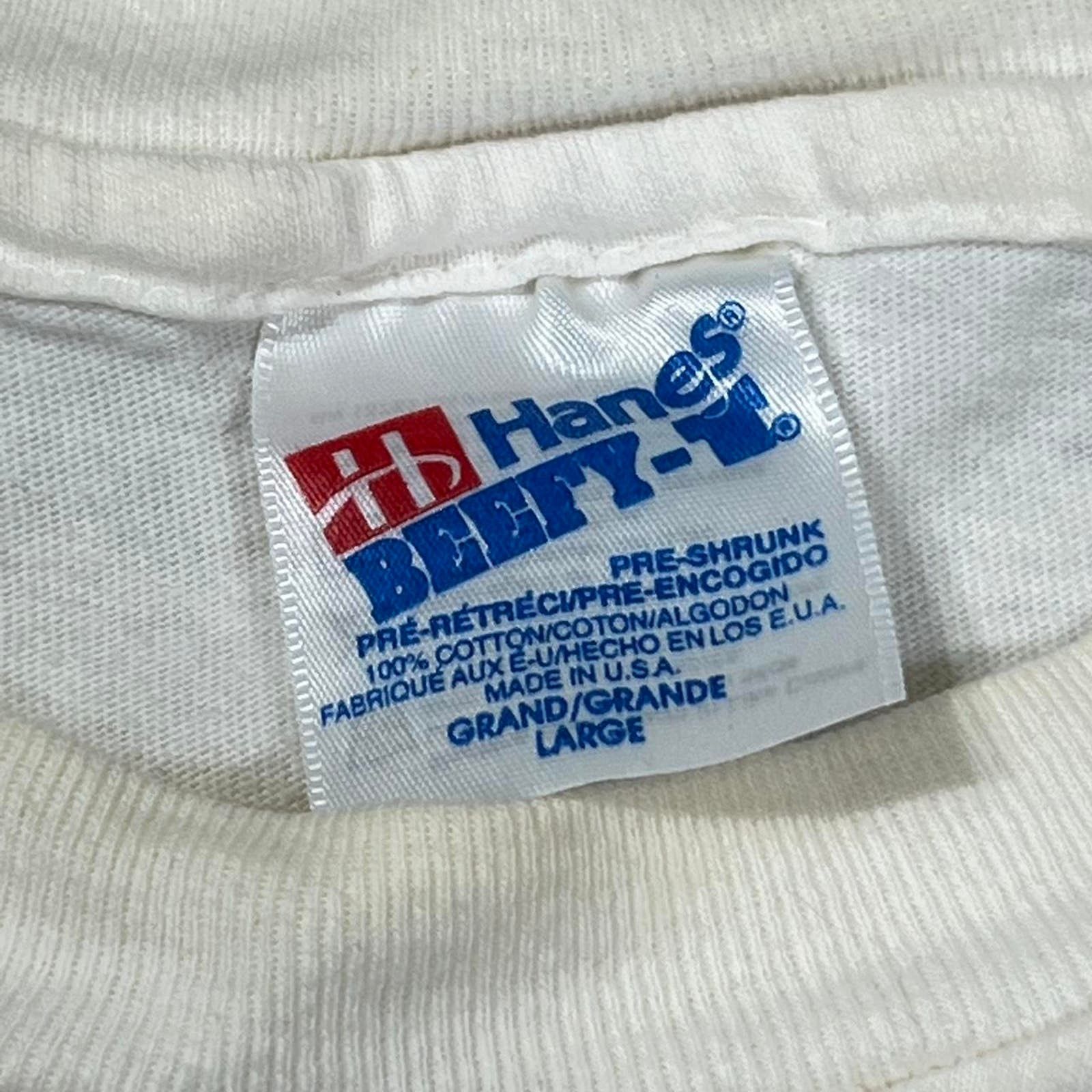Hanes × Vintage VINTAGE Y2K POPEYE HAS TAKEN MY STARTER HANES BEEFY TEE Size US L / EU 52-54 / 3 - 3 Thumbnail