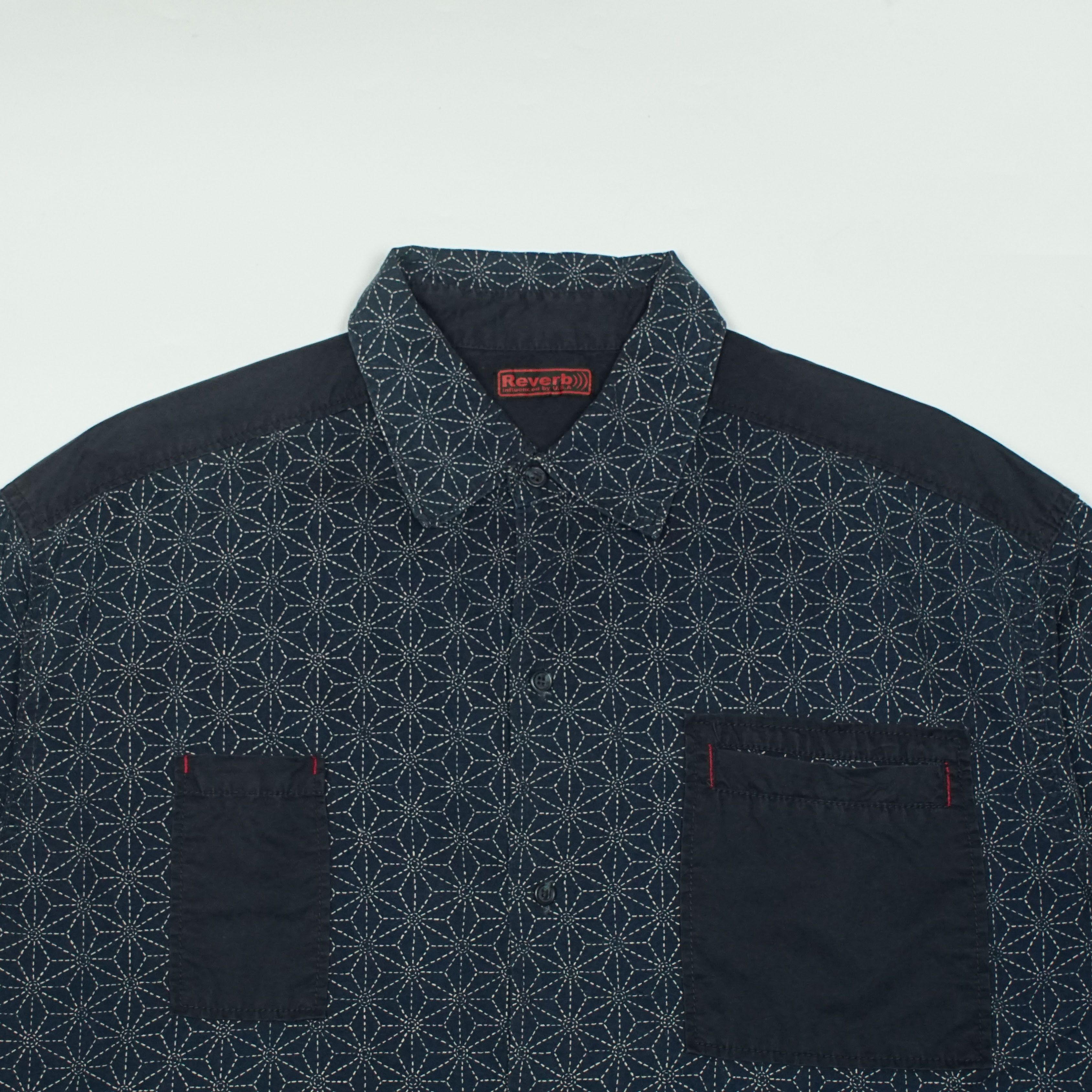 Japanese Brand *NoTariff Japanese Traditional Reverb Sashiko Pattern Shirt Size US XL / EU 56 / 4 - 2 Thumbnail