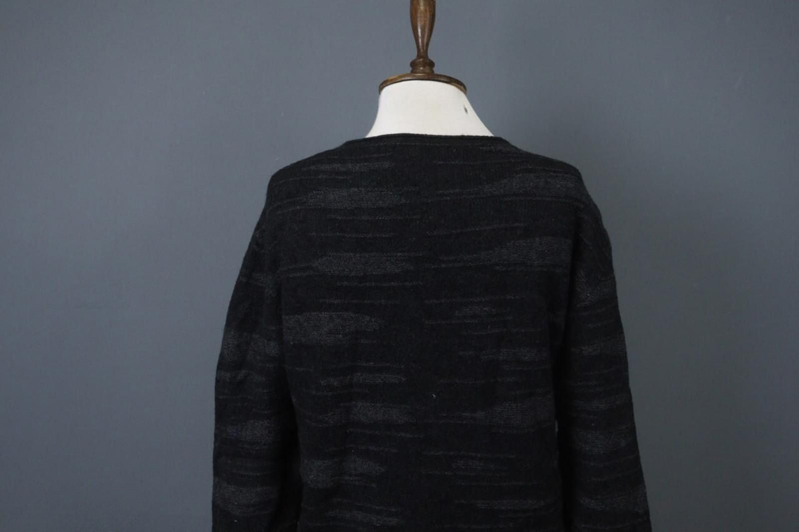 Transit Transit Black Knitted Crew Neck Stretchable Pullover Sweater Size M / US 6-8 / IT 42-44 - 10 Thumbnail