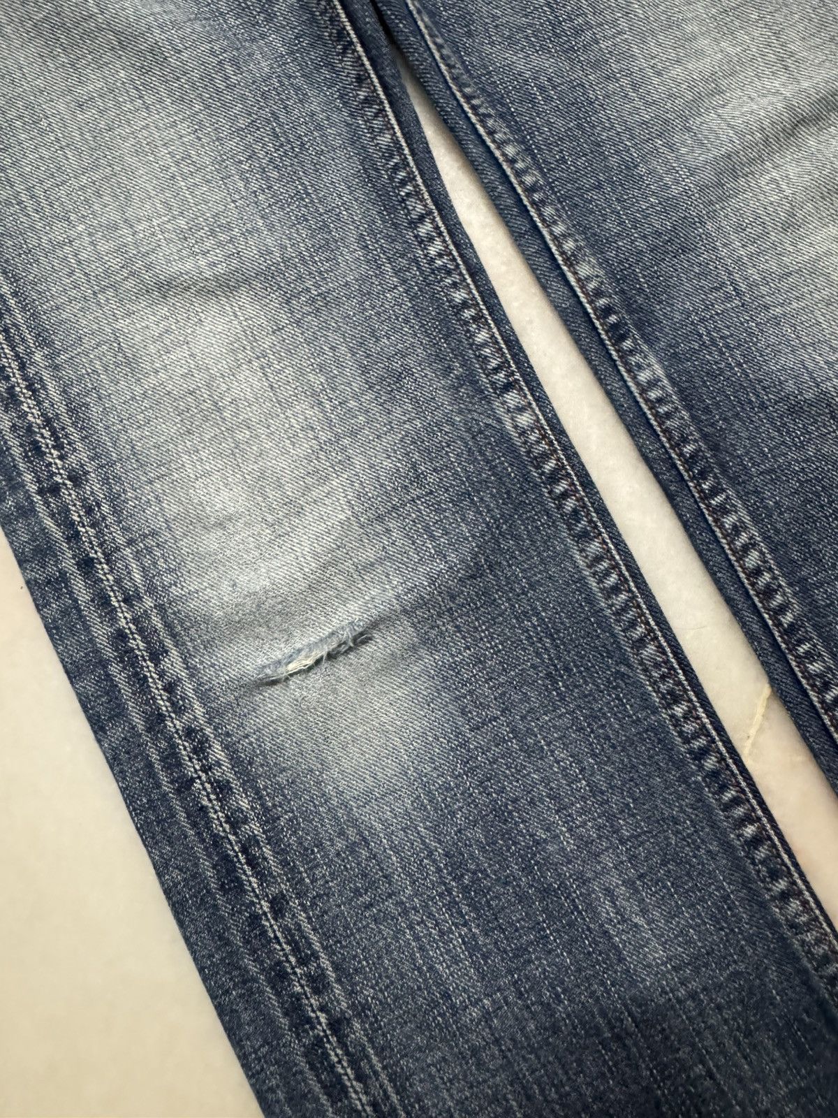 Vintage 💥SELVEDGE 90s💥JOHNBULL GRUNGE STONEWASH DISTRESS DENIM SLIM Size US 28 / EU 44 - 9 Thumbnail