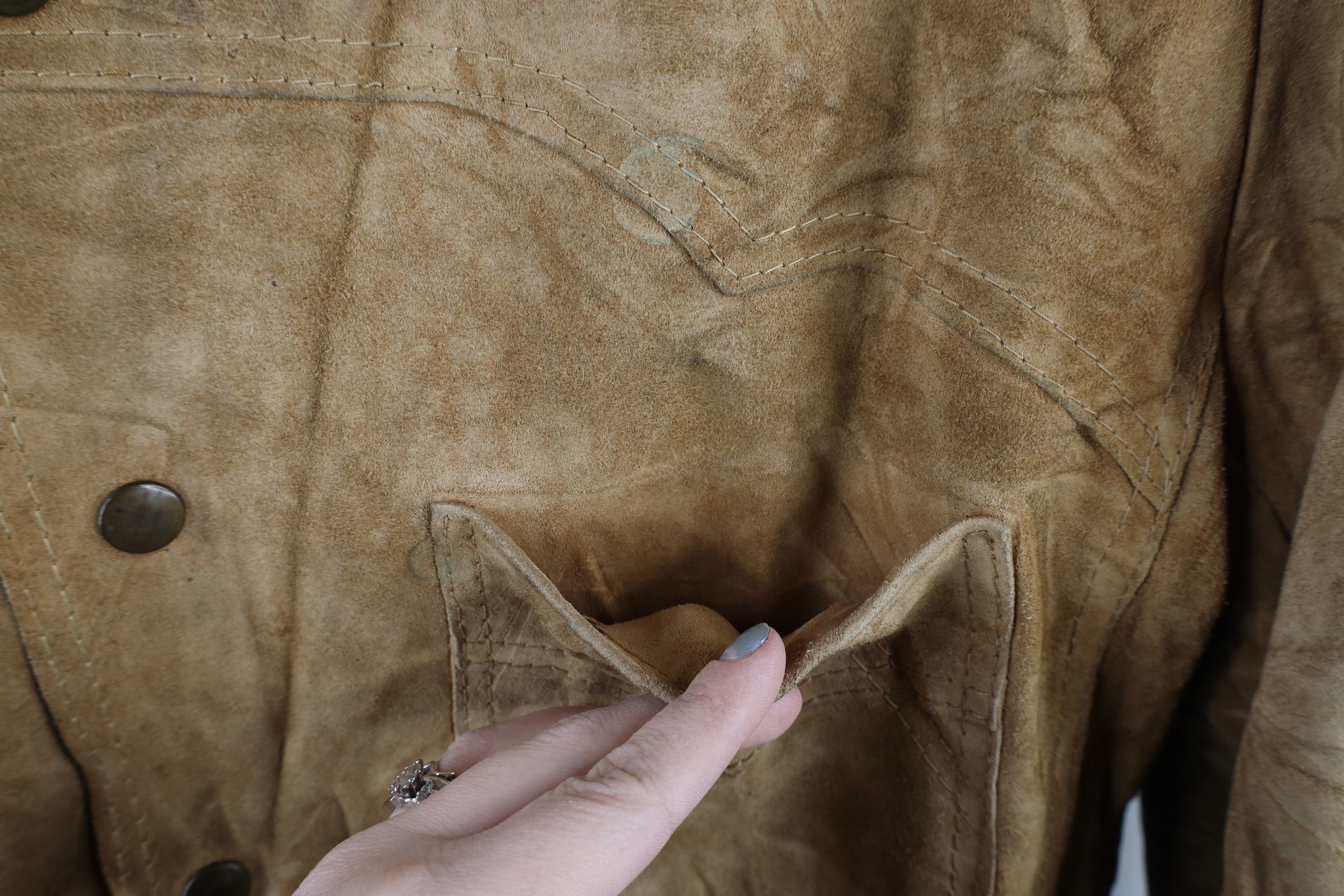 Vintage Vintage 60s 70s Streetwear Leather Safari Bomber Jacket Size US XL / EU 56 / 4 - 7 Thumbnail