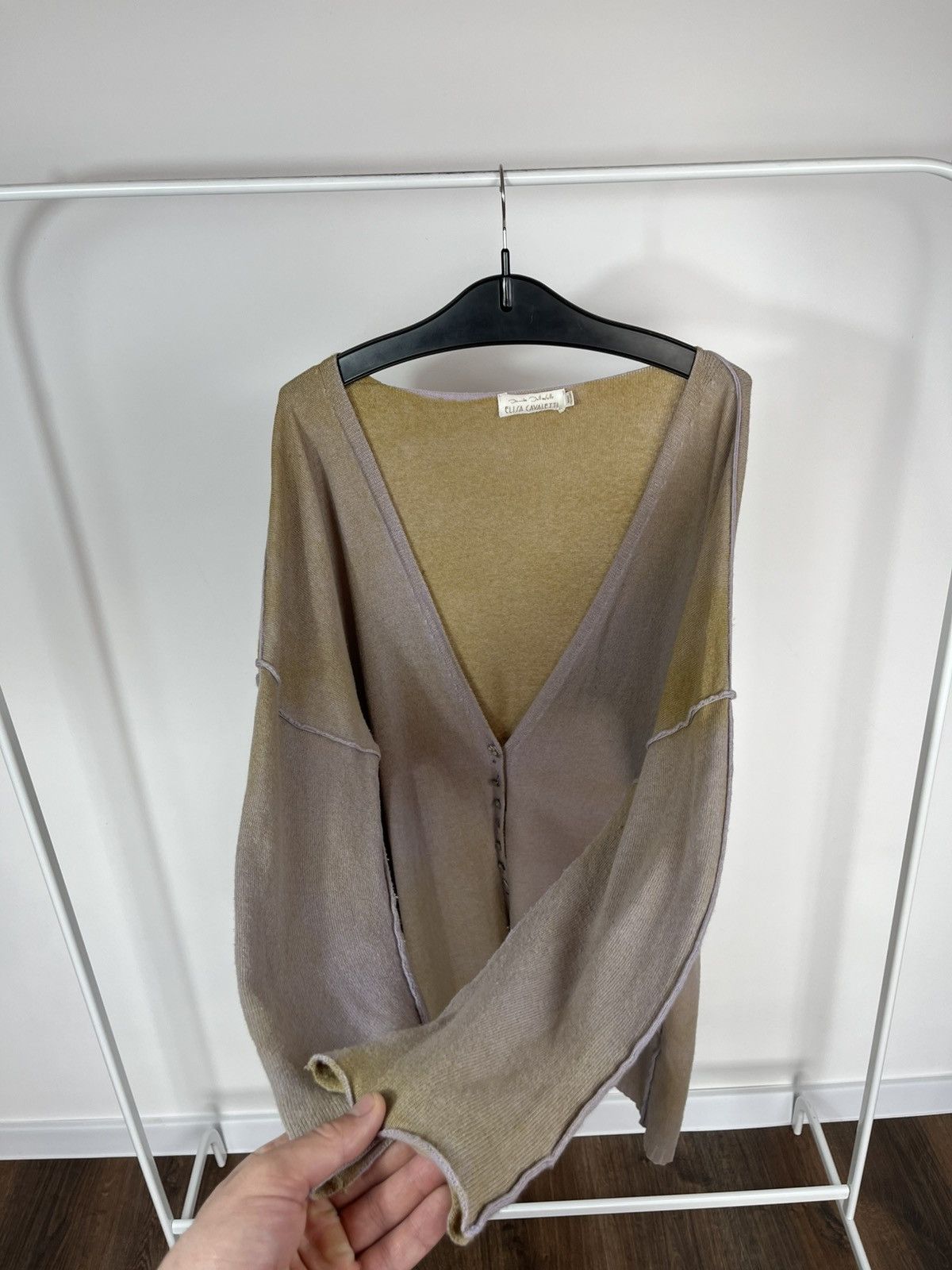 Elisa Cavaletti Elisa Cavaletti Wool Blend Long Knit Cardigan Button Size L Size L / US 10 / IT 46 - 10 Thumbnail