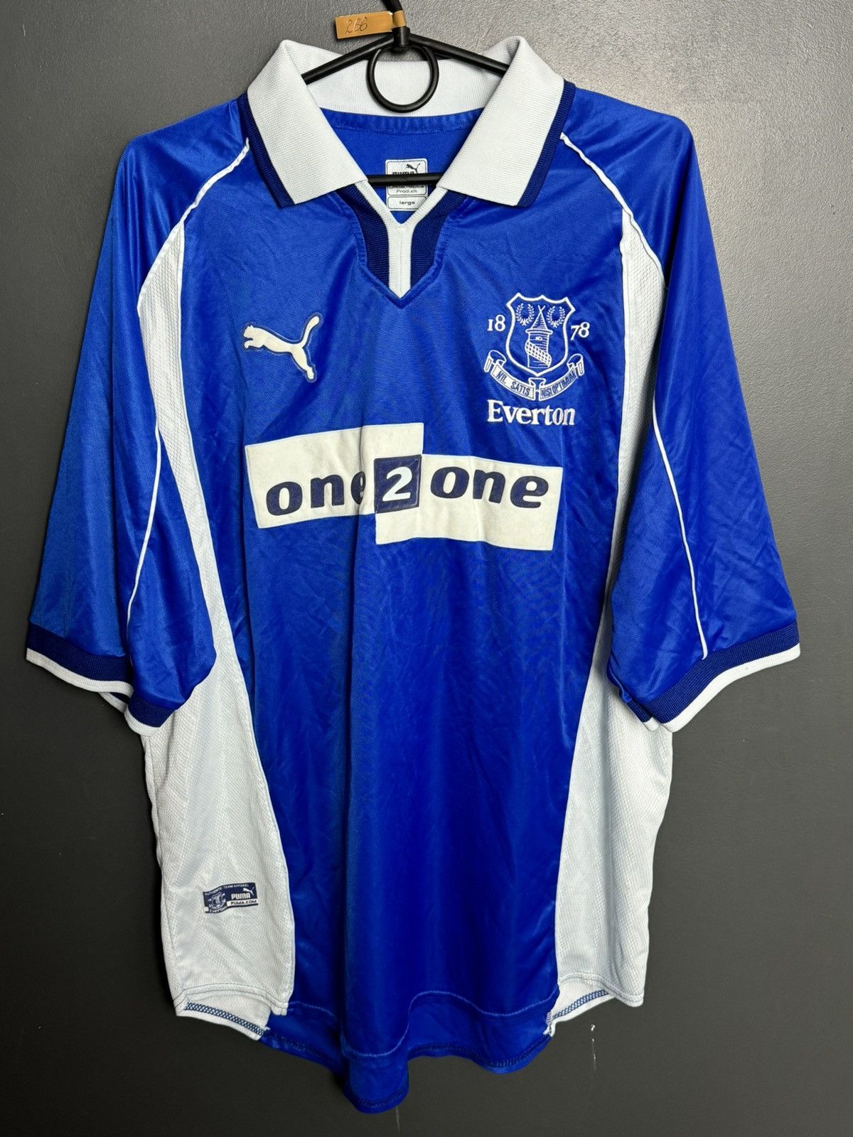 Puma Everton 00/02 Home Football Jersey Size US L / EU 52-54 / 3 - 1 Thumbnail