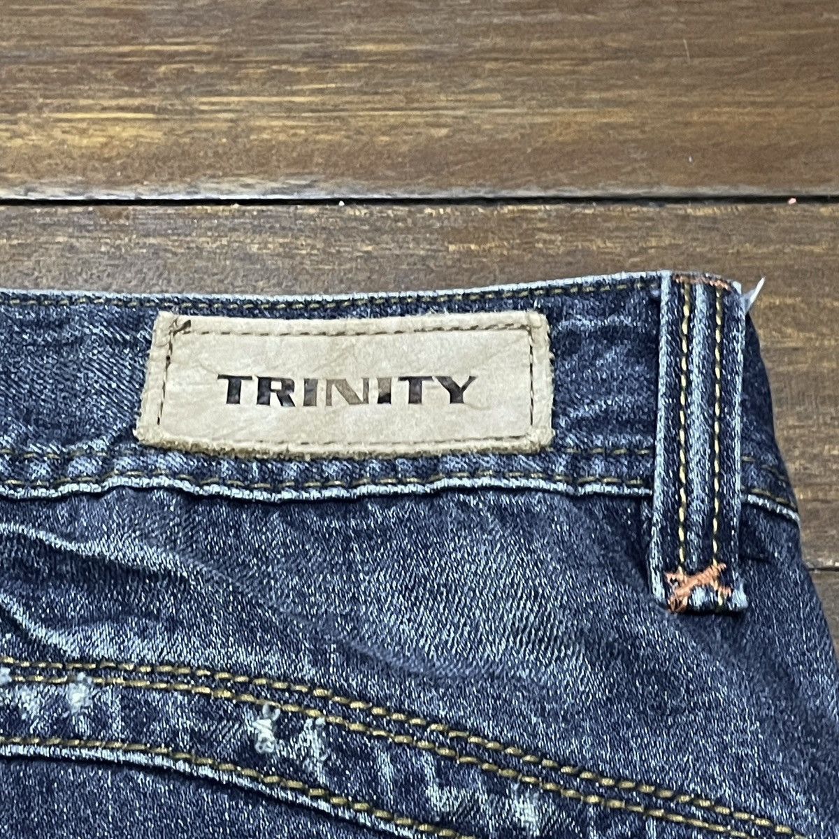 Japanese Brand Very Rare Design Vintage Japanese Brand Trinity Jeans 2000s Size US 31 - 9 Thumbnail