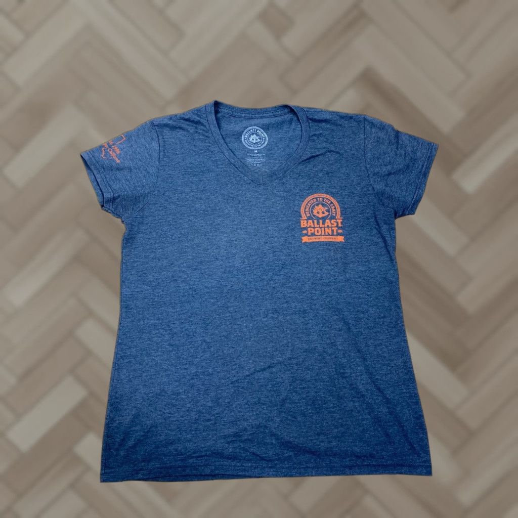 Vintage Womens V Neck Ballast Point Sculpin IPA T Shirt Gray M Womens Ballast Pont T-Shirt V-Neck Cap Sleeve Regular Size M Size M / US 6-8 / IT 42-44 - 1 Thumbnail